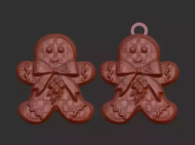 christmas cookie decor  3D print model