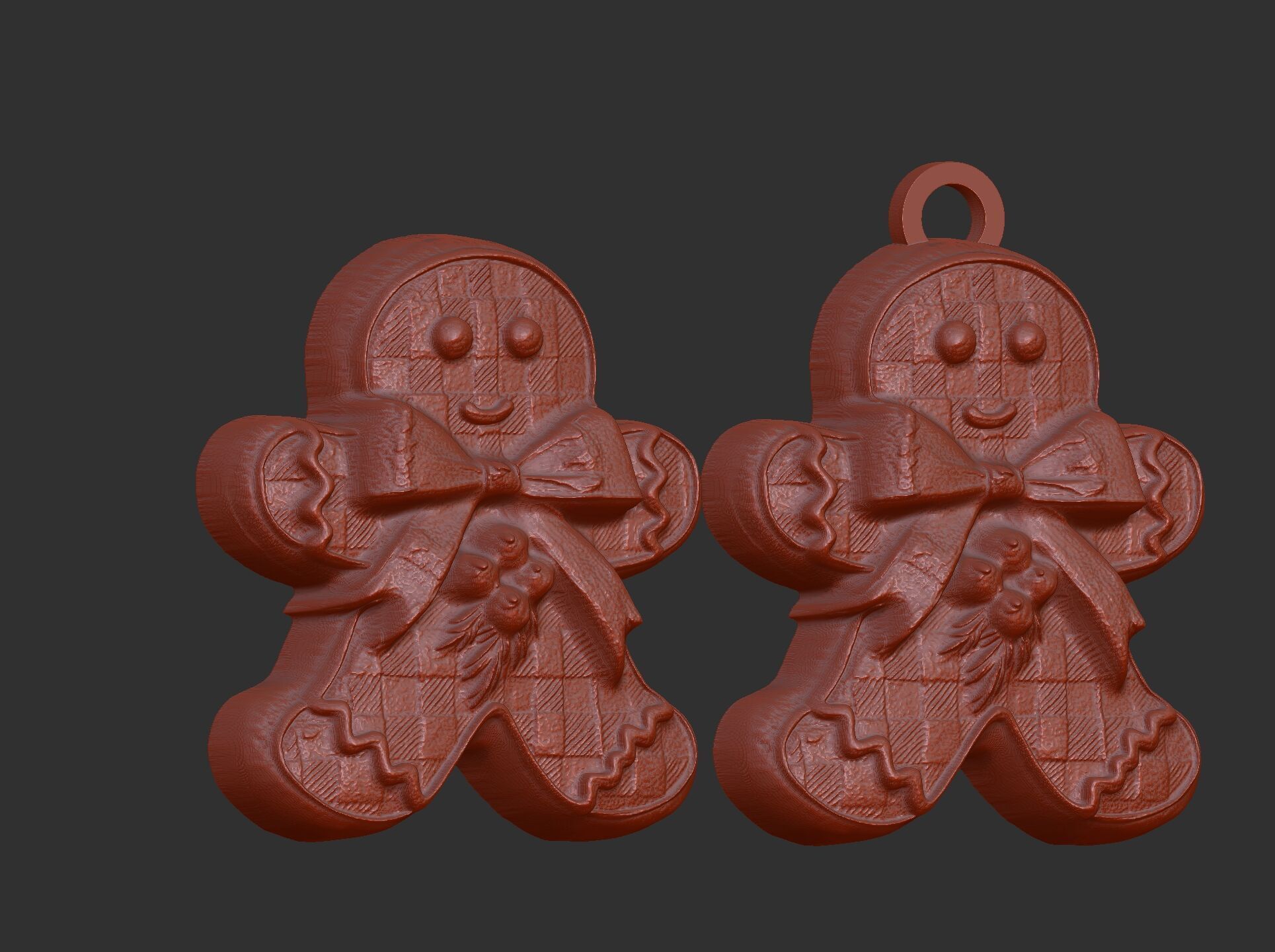 christmas cookie decor  3D print model_12