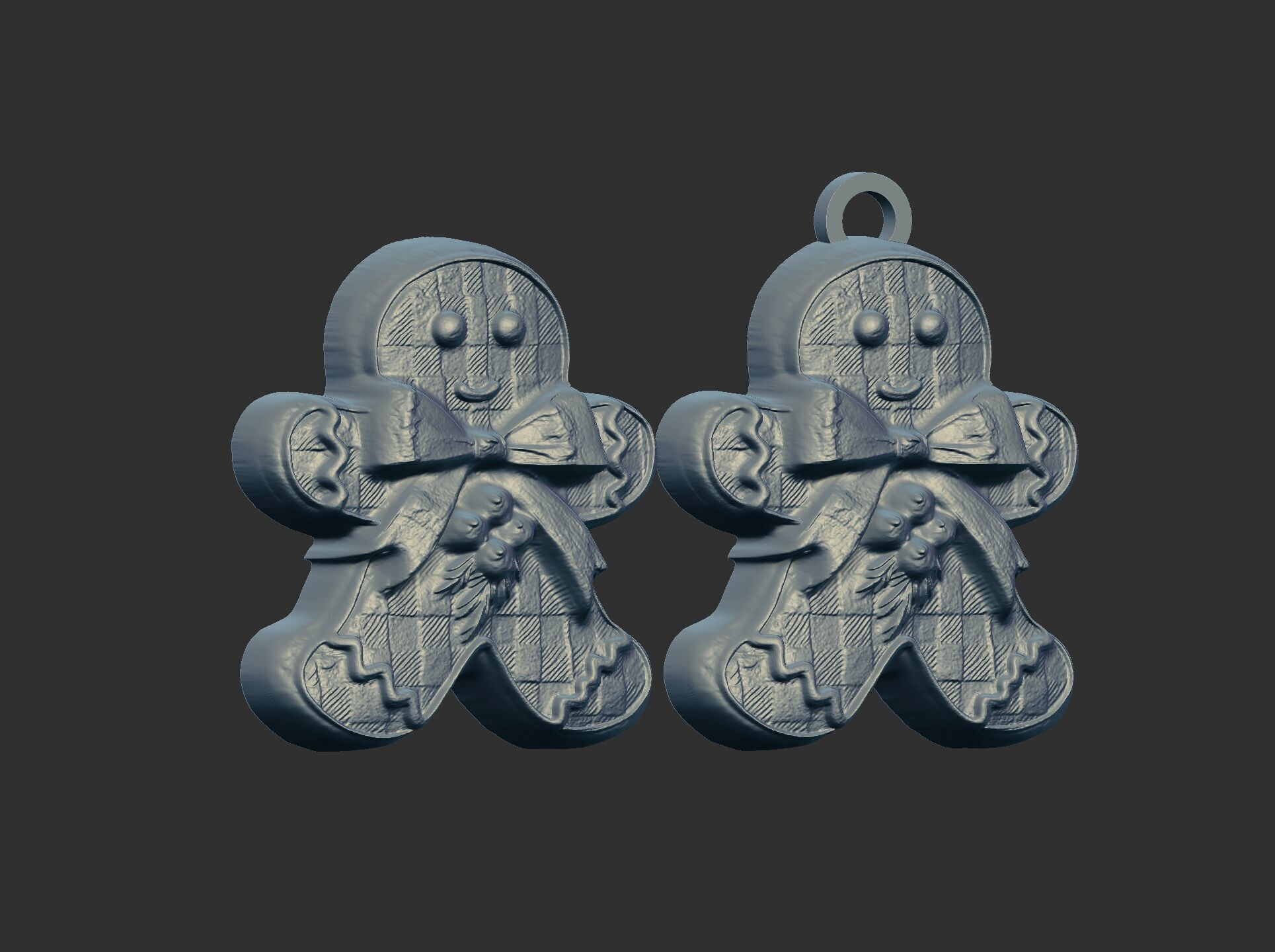 christmas cookie decor  3D print model_4