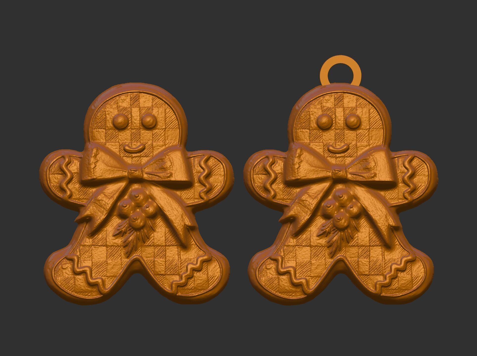 christmas cookie decor  3D print model_6