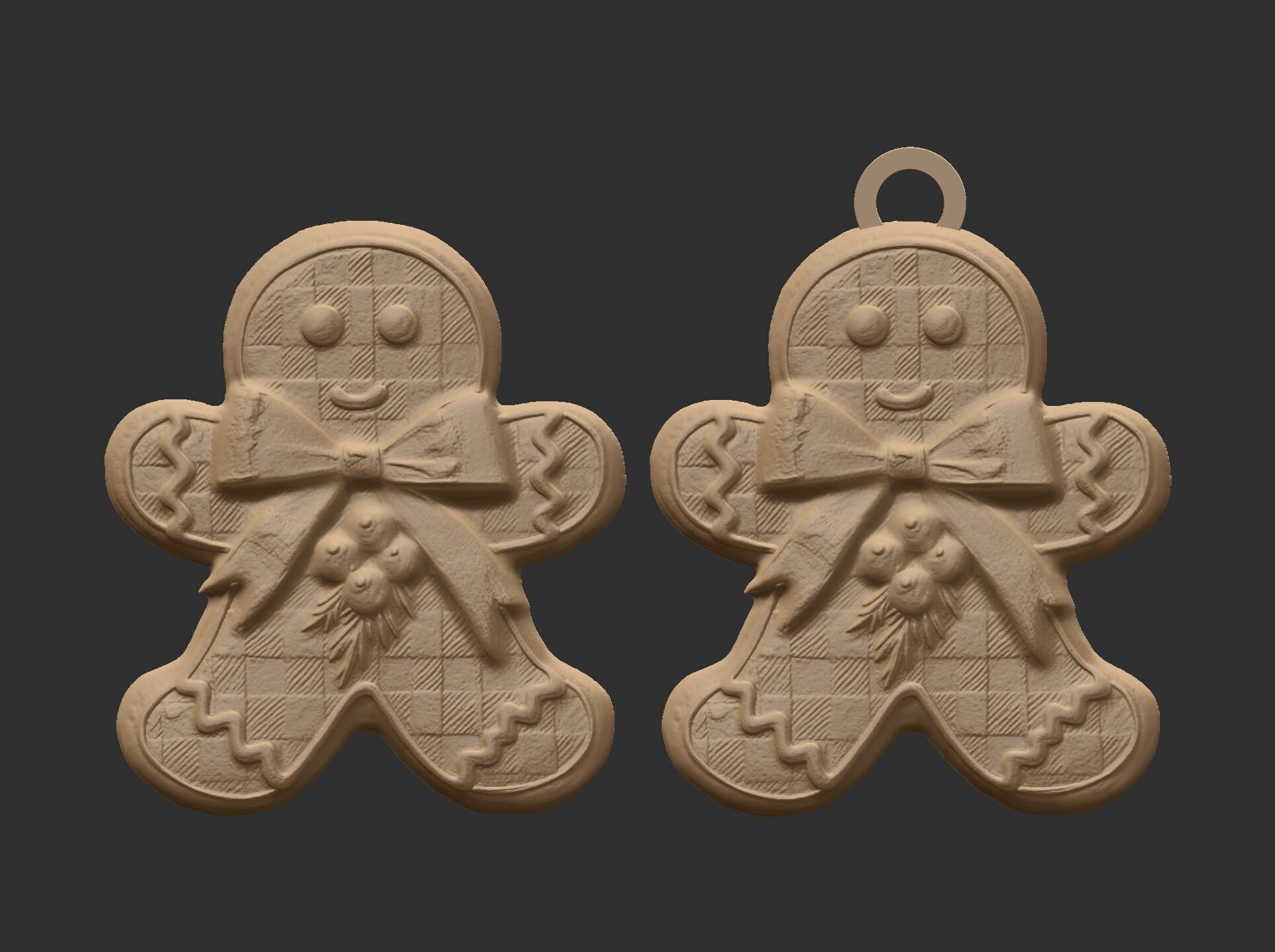 christmas cookie decor  3D print model_8