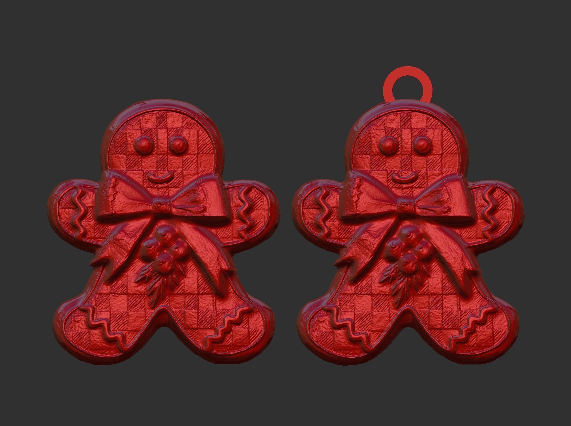 christmas cookie decor  3D print model_13
