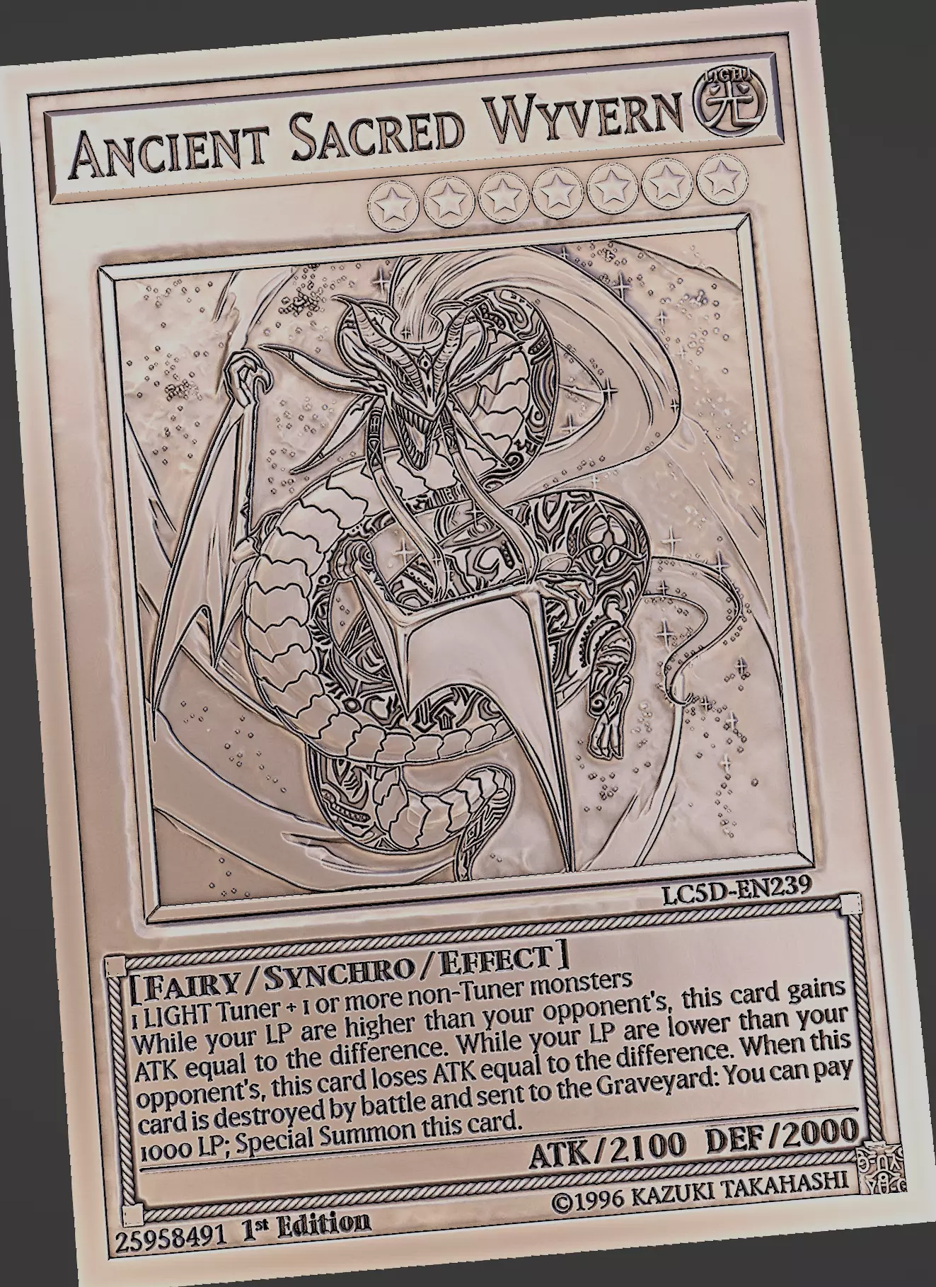 Ancient Sacred Wyvern - yu-gi-oh Free 3D print model