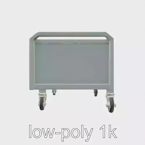 Ergonomic Aviation Grey Field Cart with LED