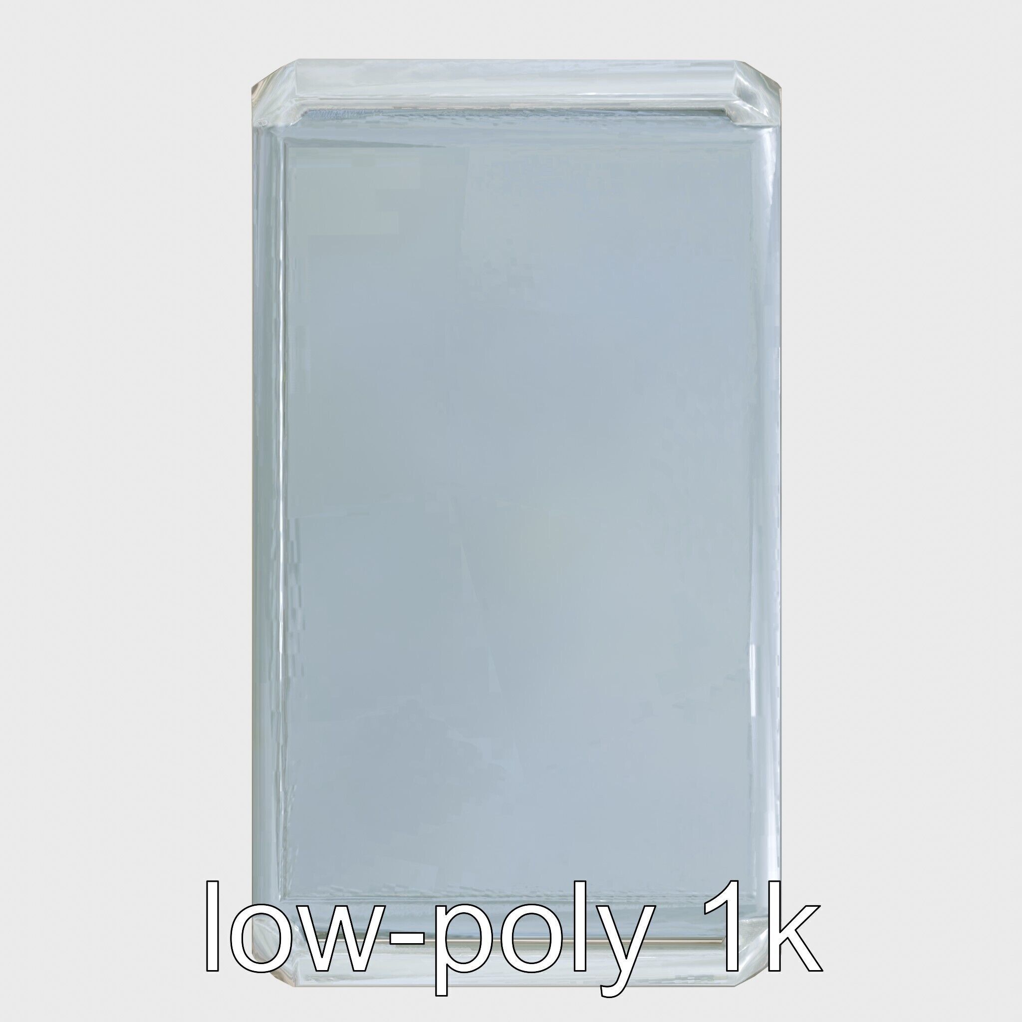 Ergonomic Aviation Grey Field Cart with LED Low-poly 3D model_10