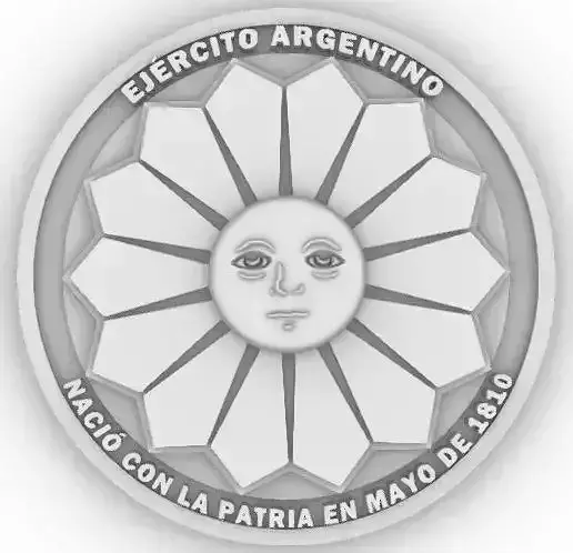 Escudo Ejercito Argentina Army Shield 3D print model
