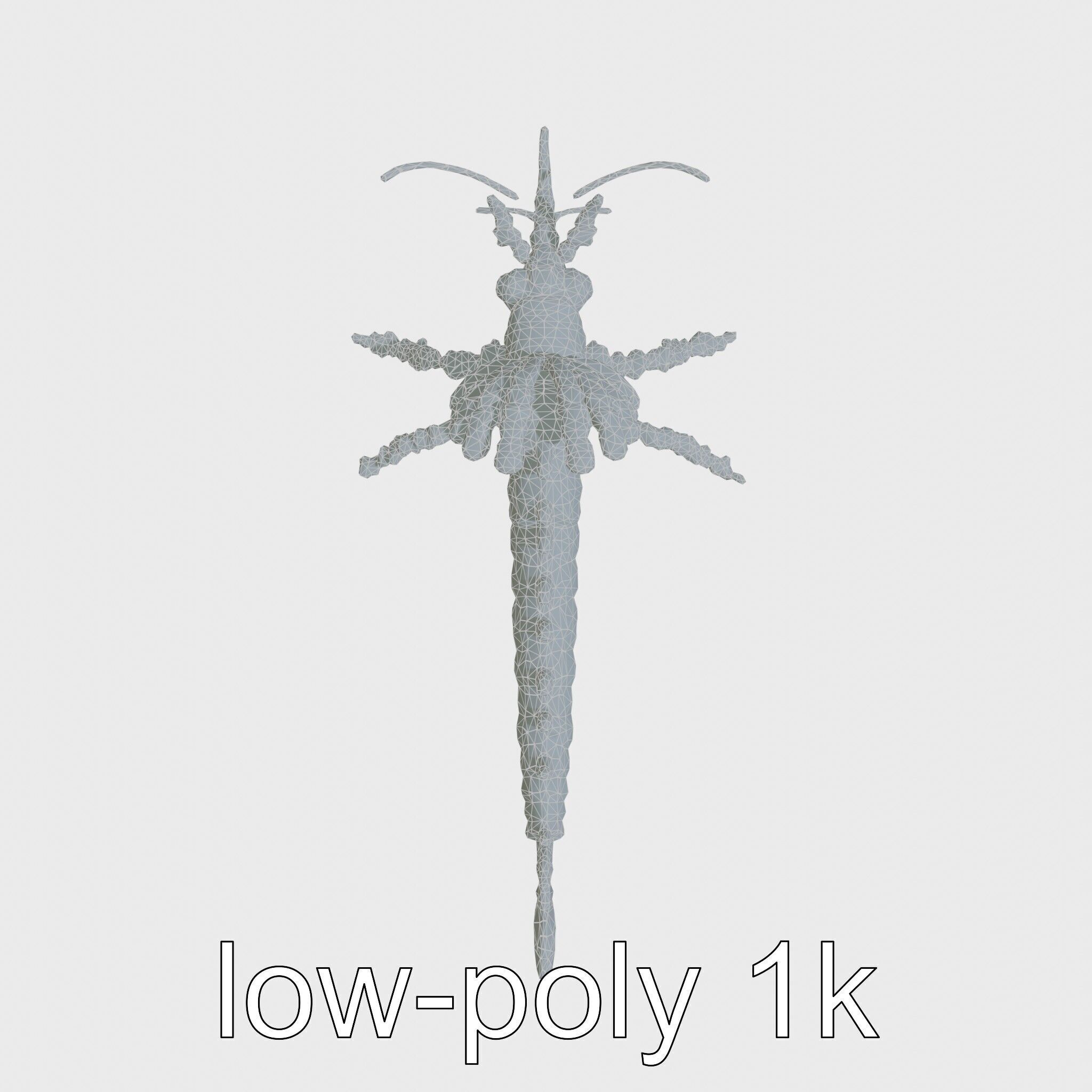 Leafy Seadragon 3D Model with Intricate Appendages Low-poly 3D model_13