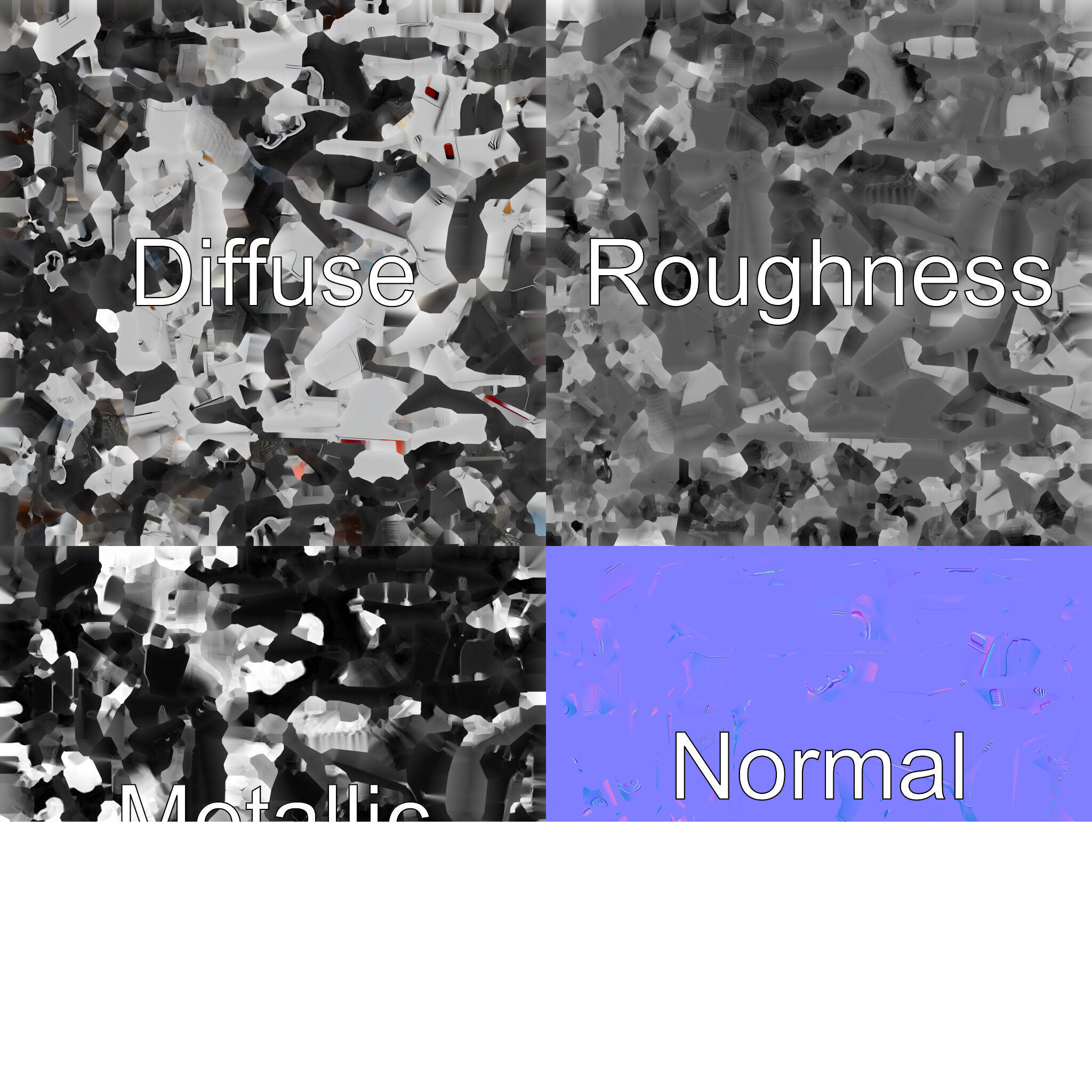 Volkswagen Classic Van Realistic Textures Low-poly 3D model_1