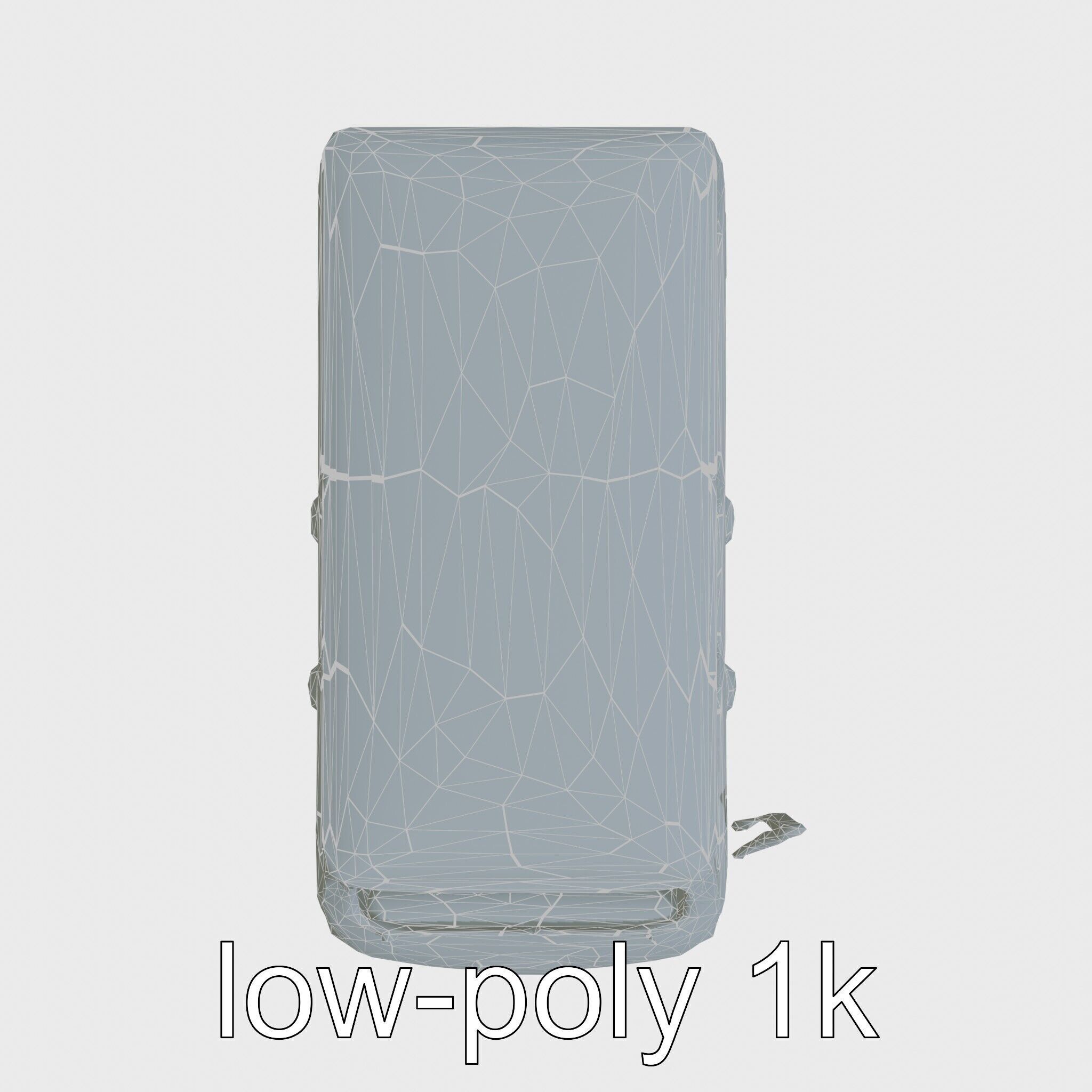 Volkswagen Classic Van Realistic Textures Low-poly 3D model_11