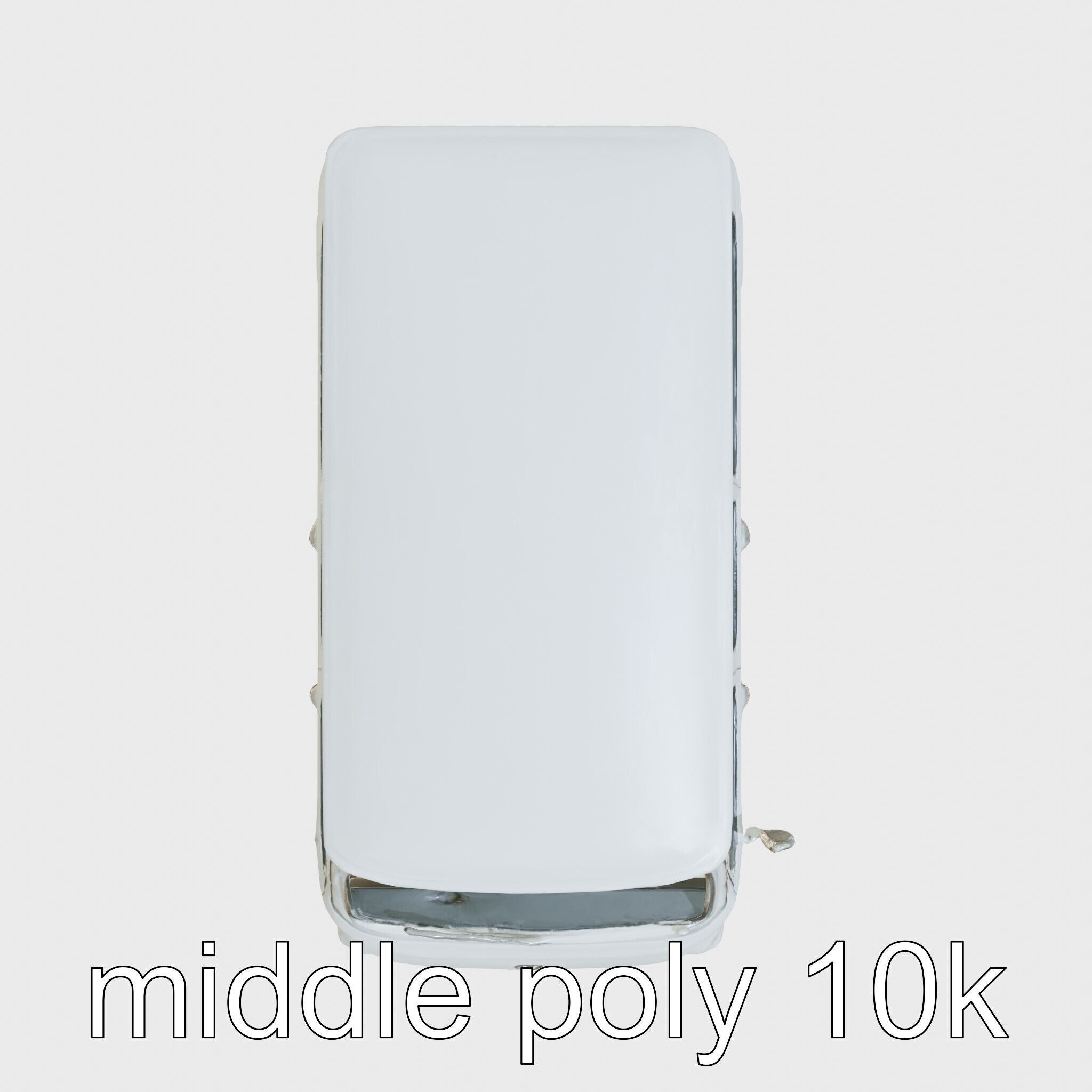 Volkswagen Classic Van Realistic Textures Low-poly 3D model_8