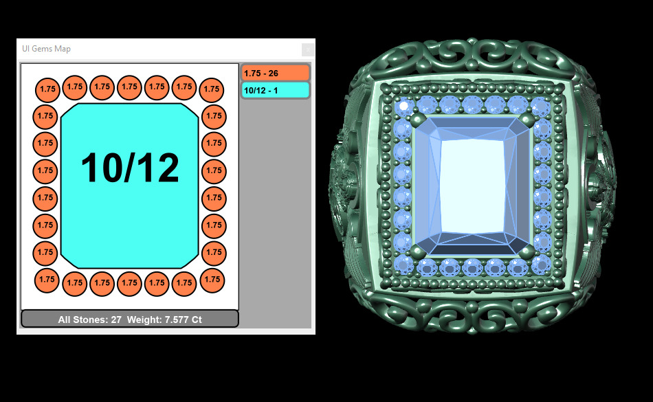 Signet ring with archangel Michael 3D print model_13