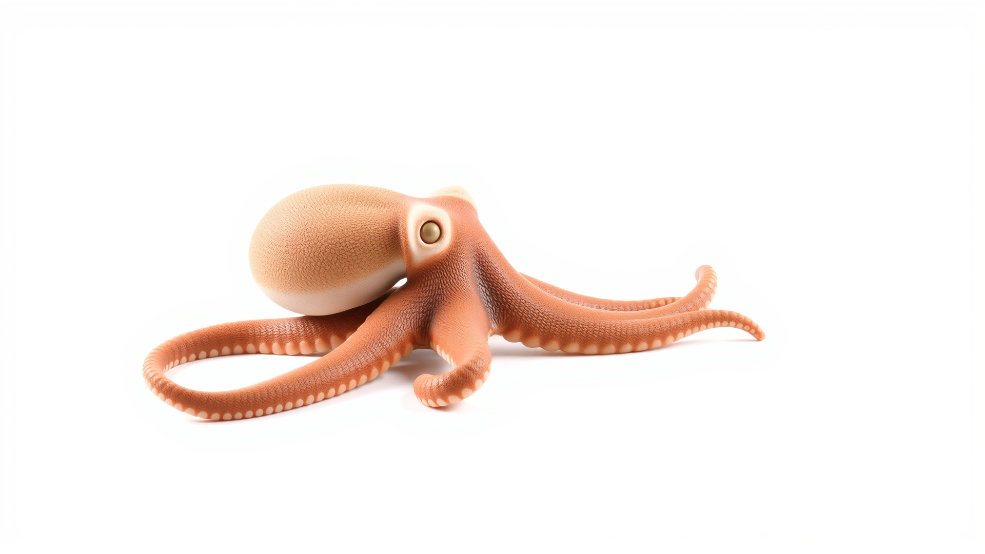 Dumbo Octopus Model with Ear-like Fins and Soft Body Low-poly 3D model_3