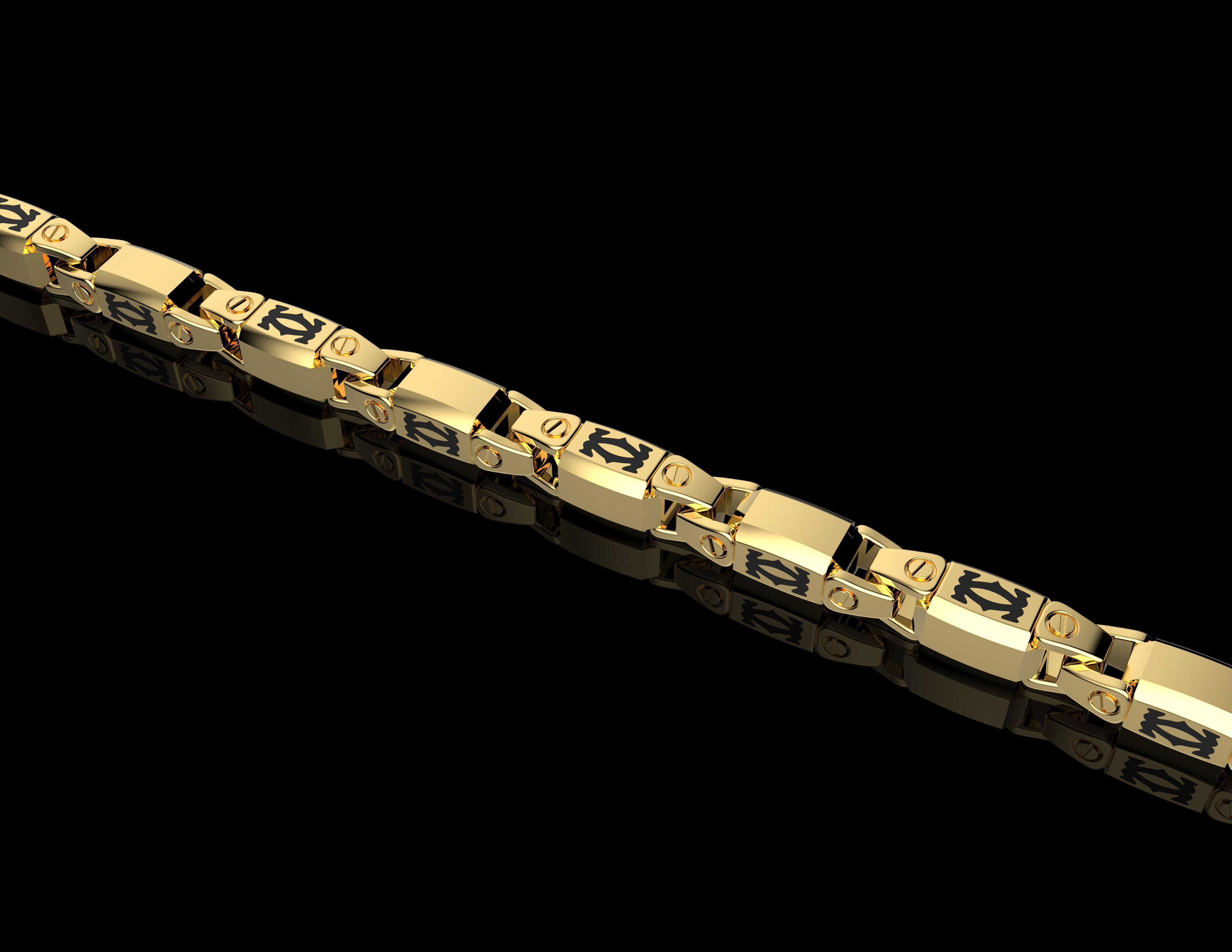 Gold N1283 3D print model_3