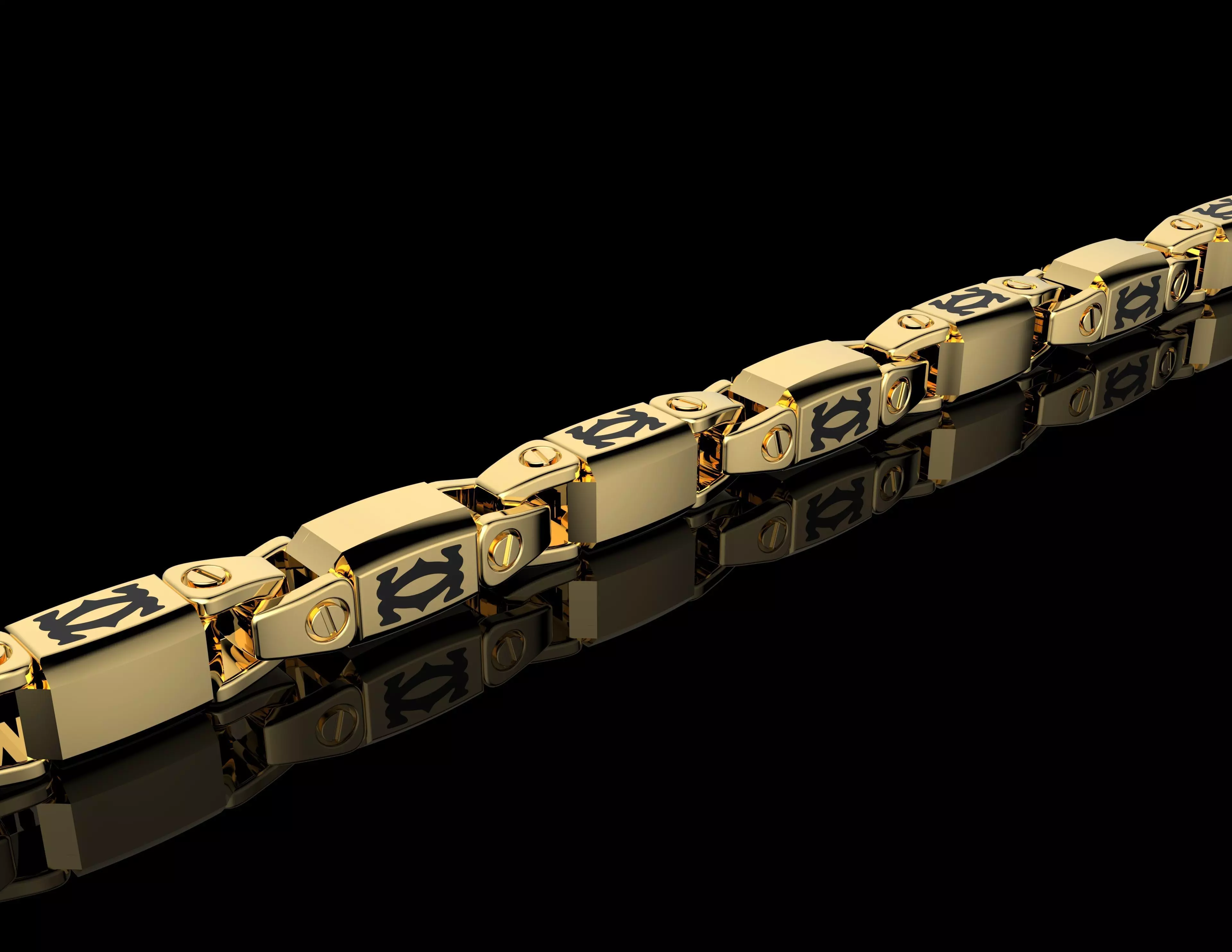 Gold N1283 3D print model_0