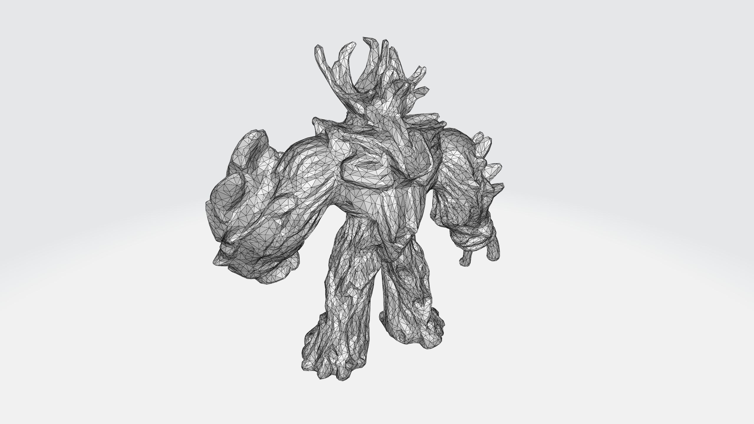 Jungle emperror cartoon 3d model Low-poly 3D model_15