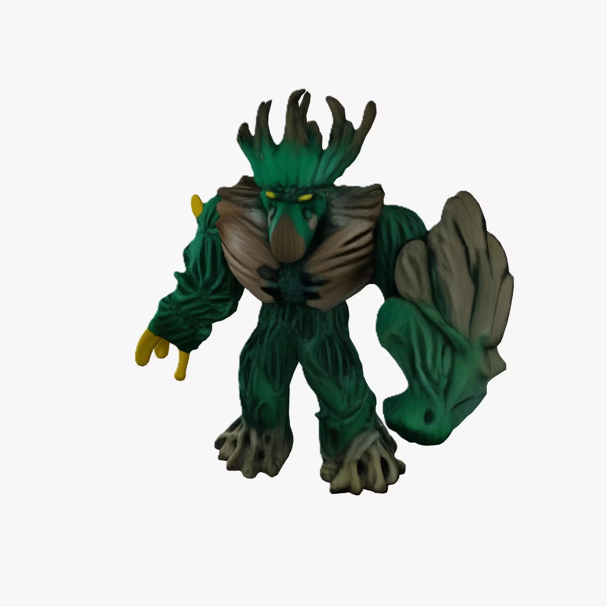 Jungle emperror cartoon 3d model Low-poly 3D model_0