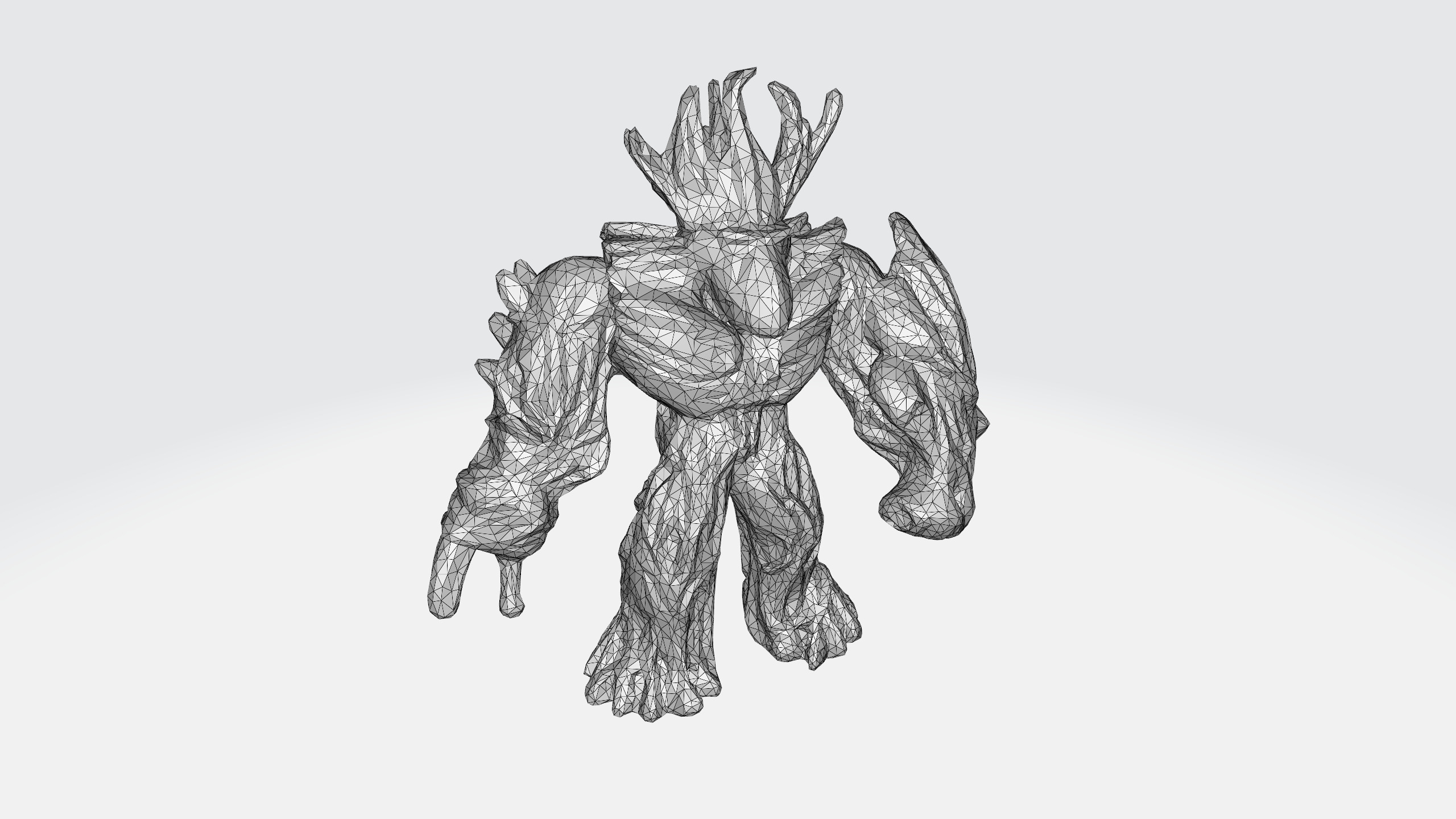 Jungle emperror cartoon 3d model Low-poly 3D model_14