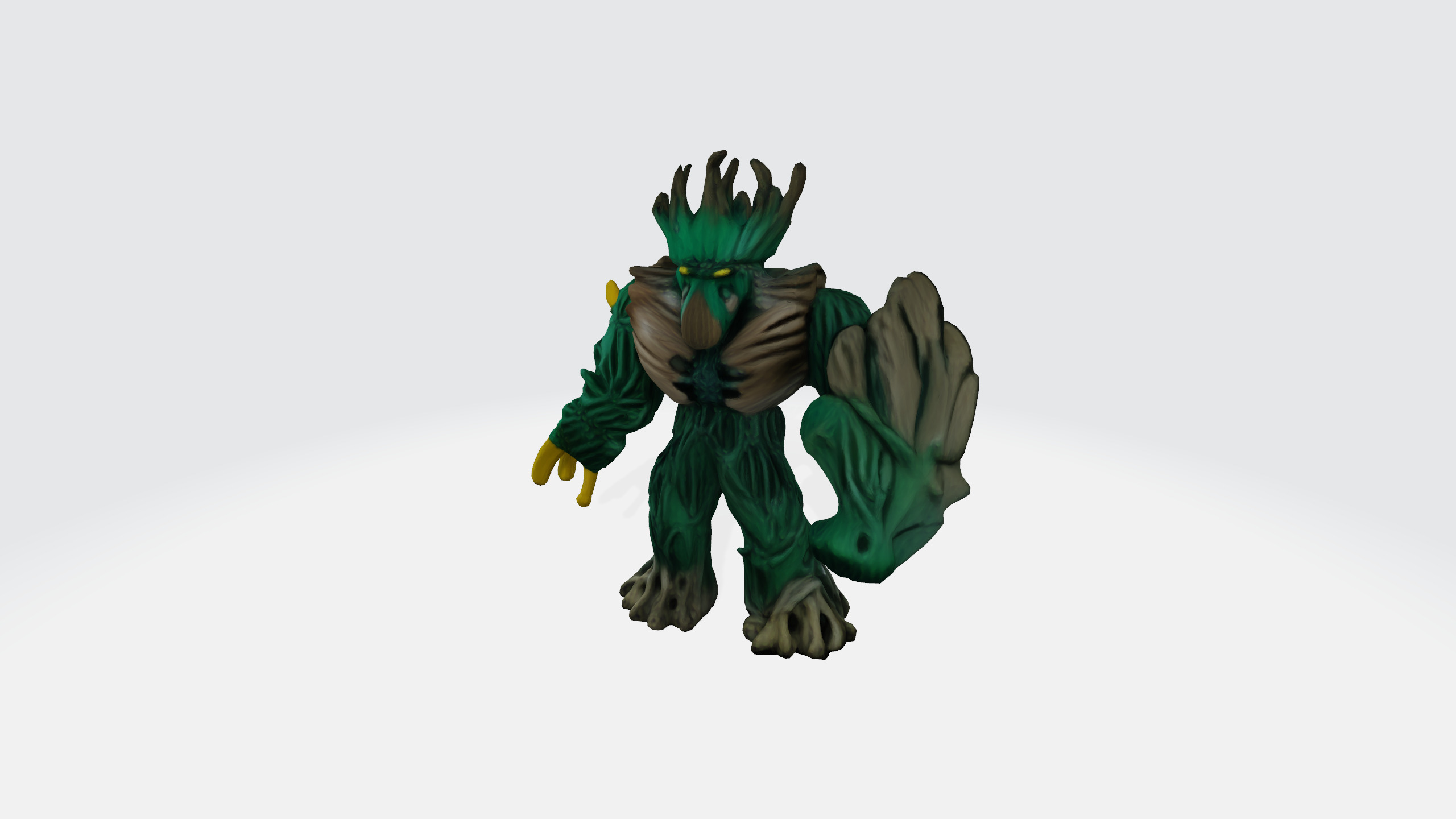 Jungle emperror cartoon 3d model Low-poly 3D model_10