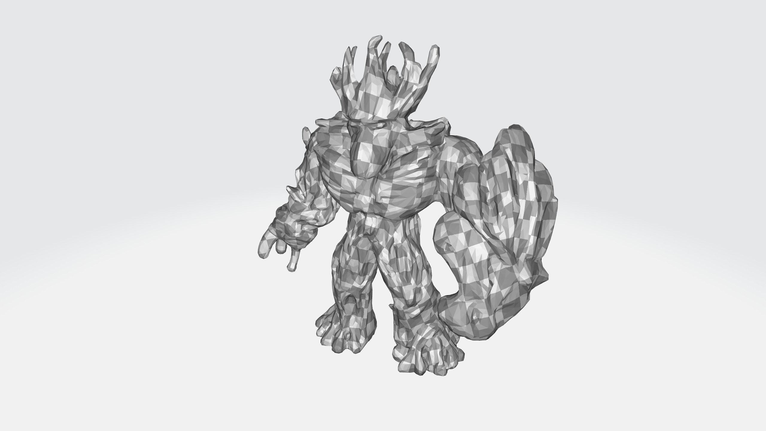 Jungle emperror cartoon 3d model Low-poly 3D model_16