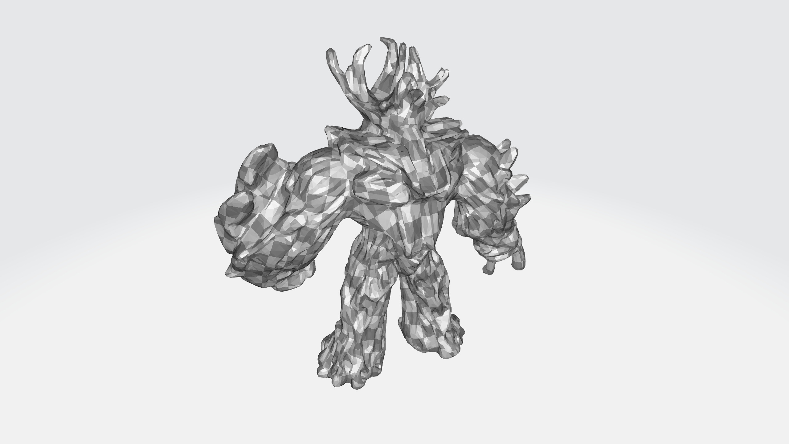 Jungle emperror cartoon 3d model Low-poly 3D model_17