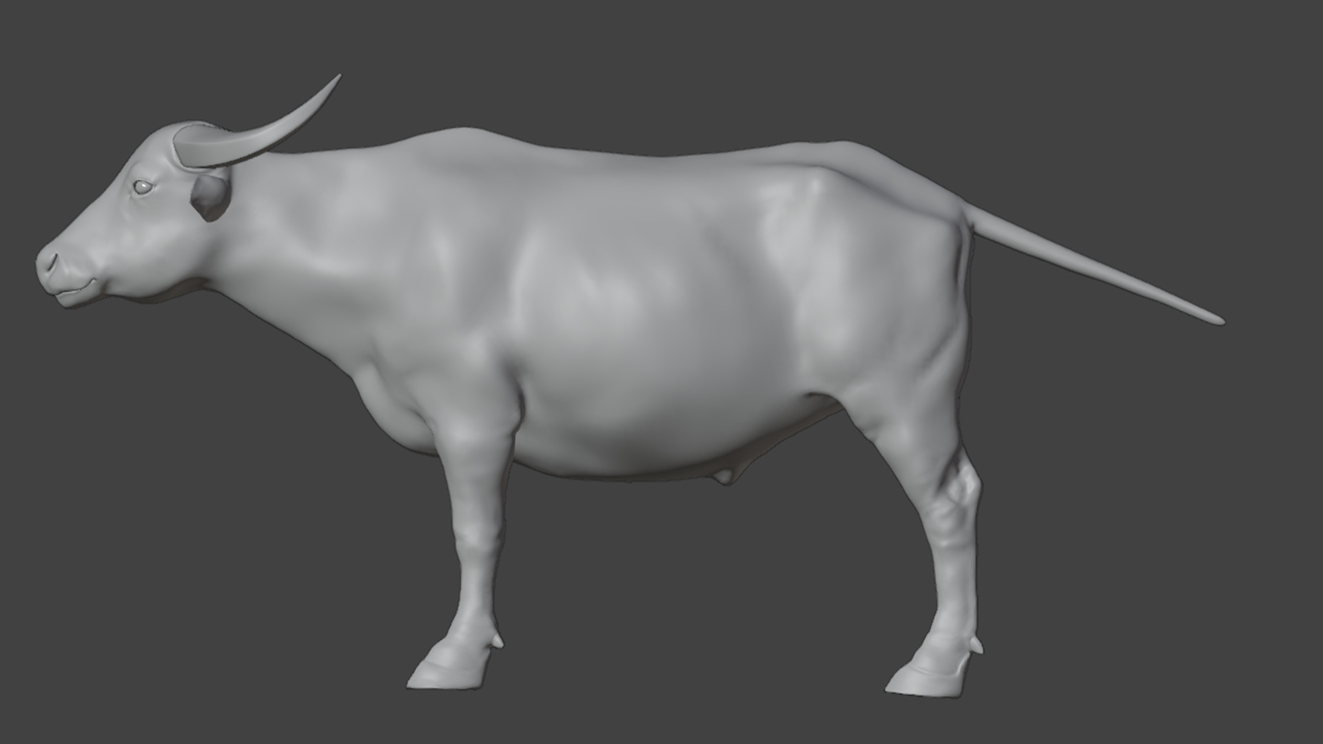 Asian Buffalo - Water Buffalo Realistic 3D model_17