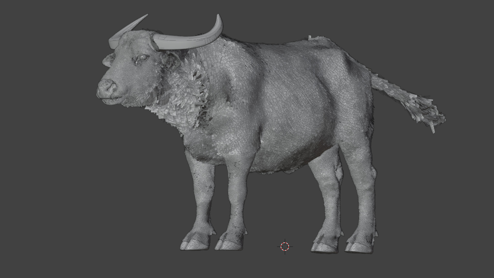 Asian Buffalo - Water Buffalo Realistic 3D model_23