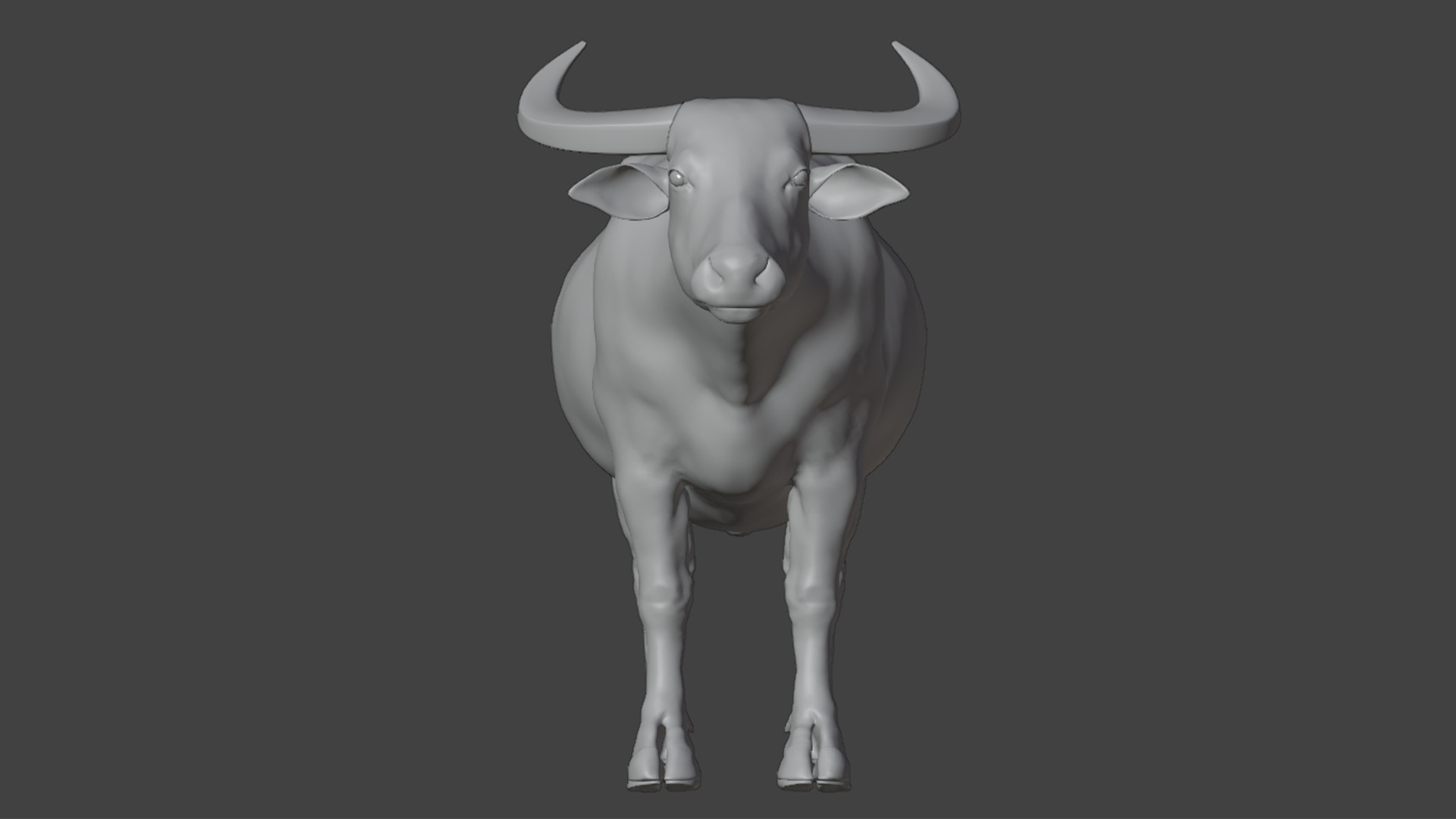 Asian Buffalo - Water Buffalo Realistic 3D model_16