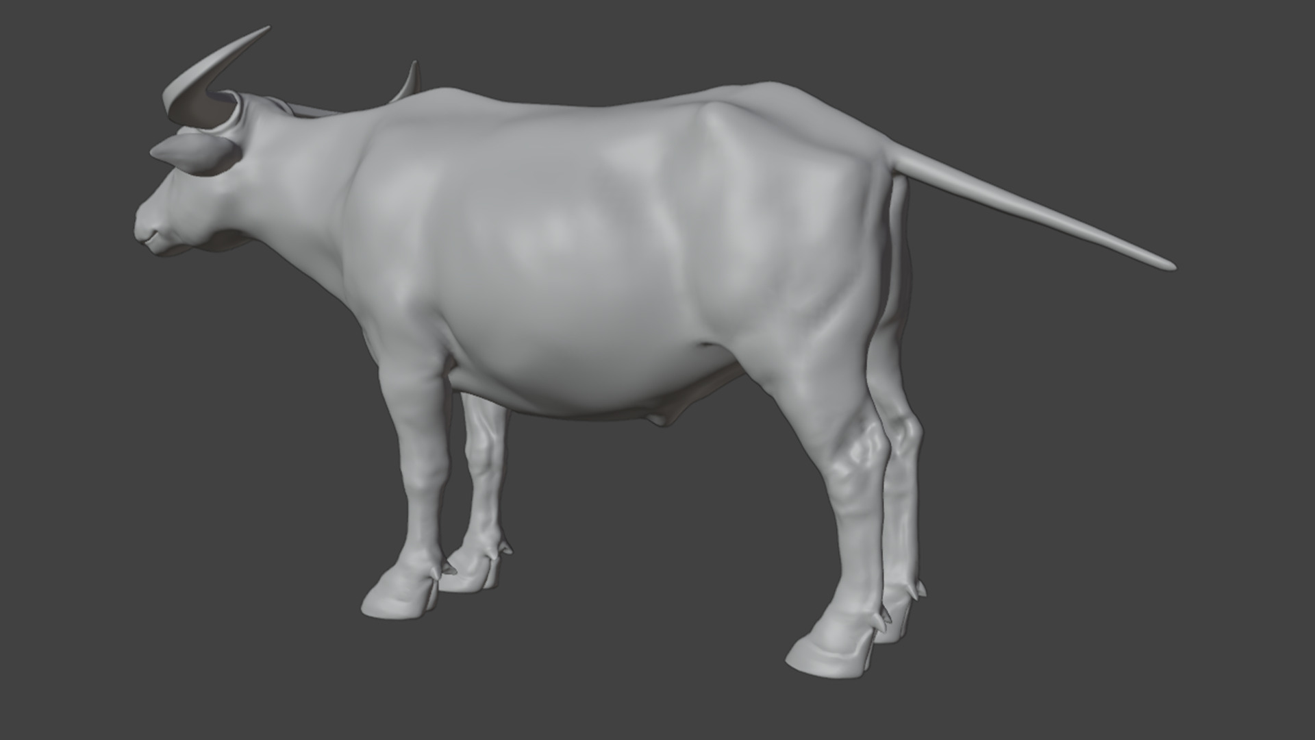 Asian Buffalo - Water Buffalo Realistic 3D model_20