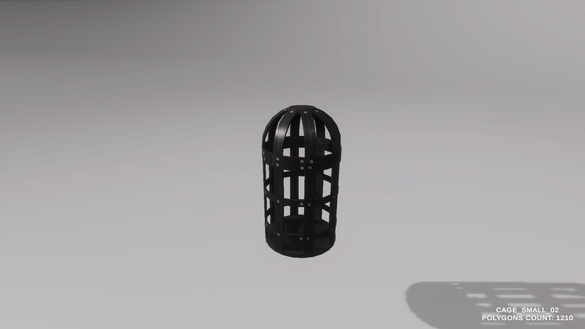Game Ready  Fantasy Cages Pack Low-poly 3D model_9