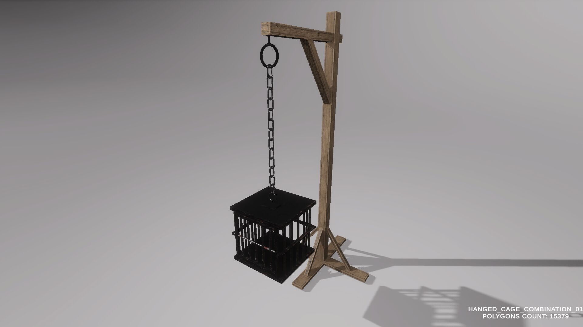 Game Ready  Fantasy Cages Pack Low-poly 3D model_4