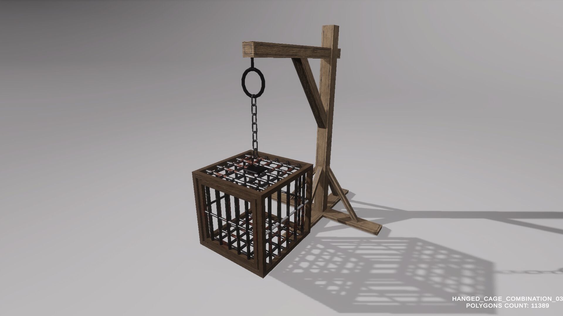 Game Ready  Fantasy Cages Pack Low-poly 3D model_2
