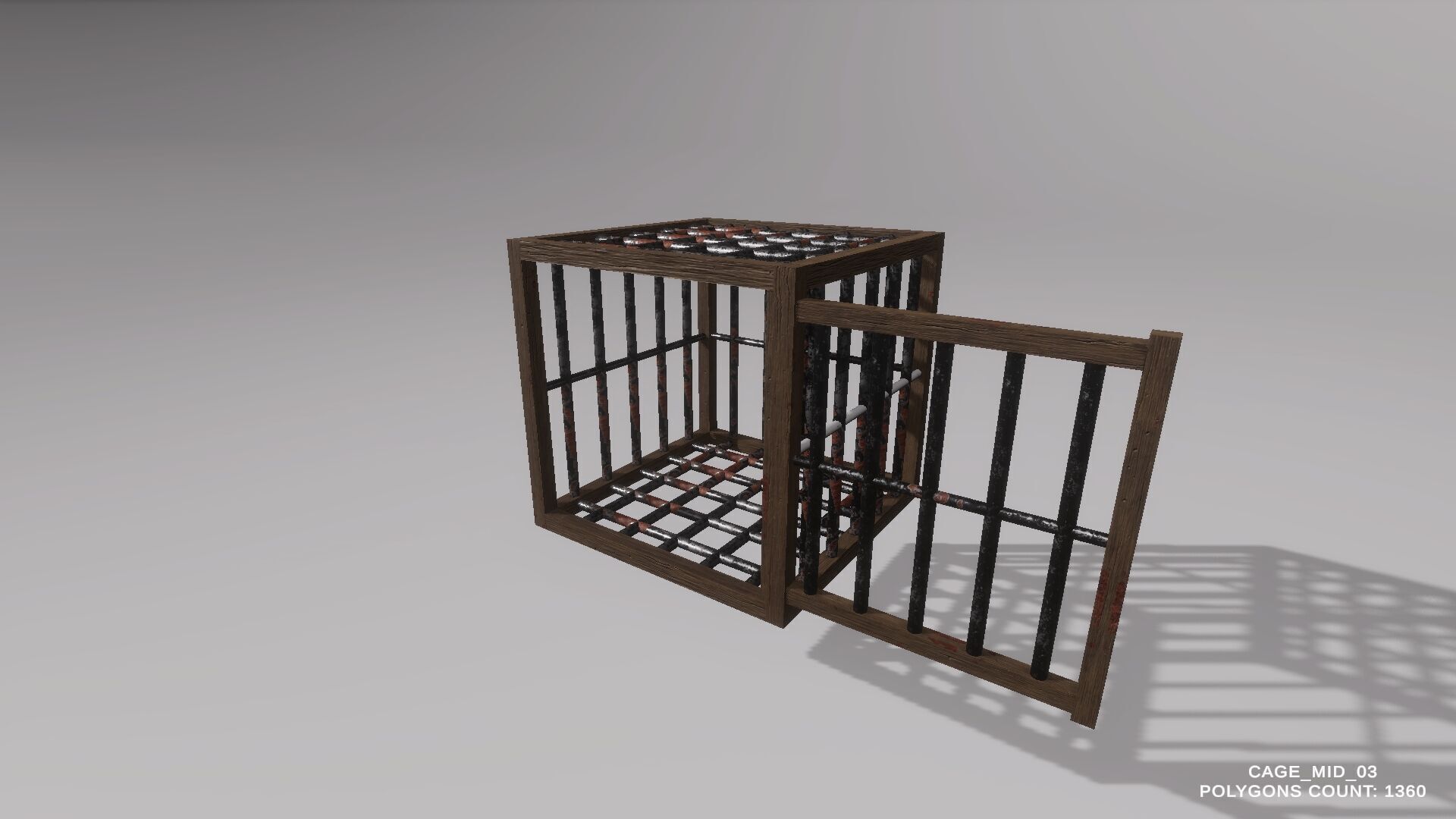 Game Ready  Fantasy Cages Pack Low-poly 3D model_8