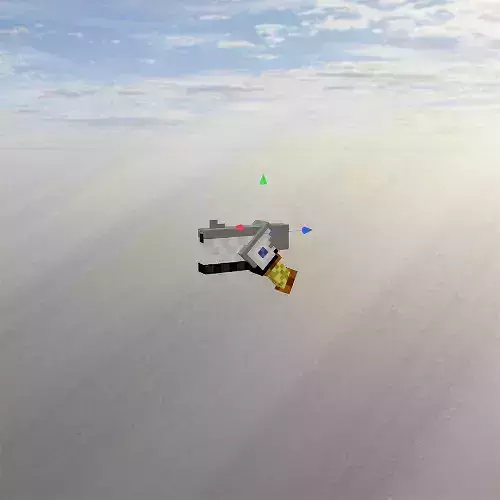 Electro Gun - Minecraft 3D model