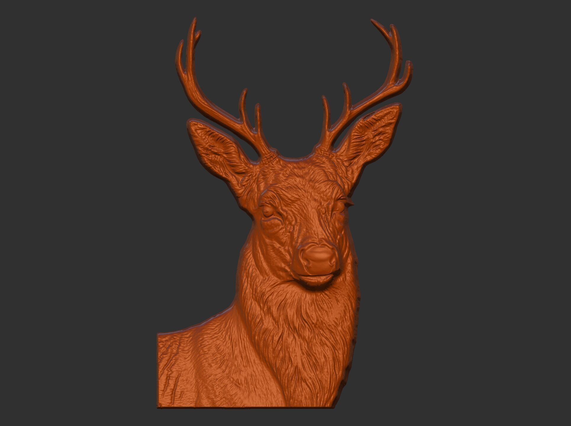 deer cnc model 3D print model_16