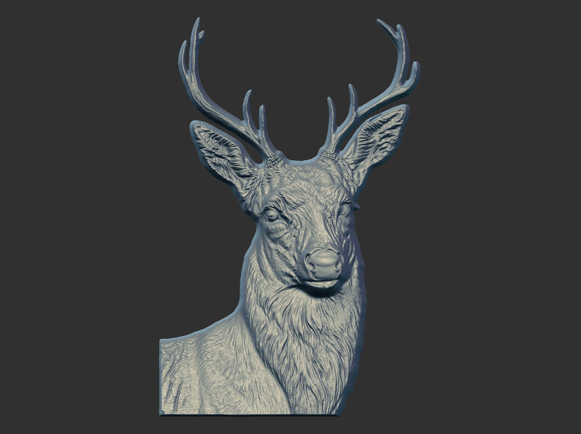 deer cnc model 3D print model_8