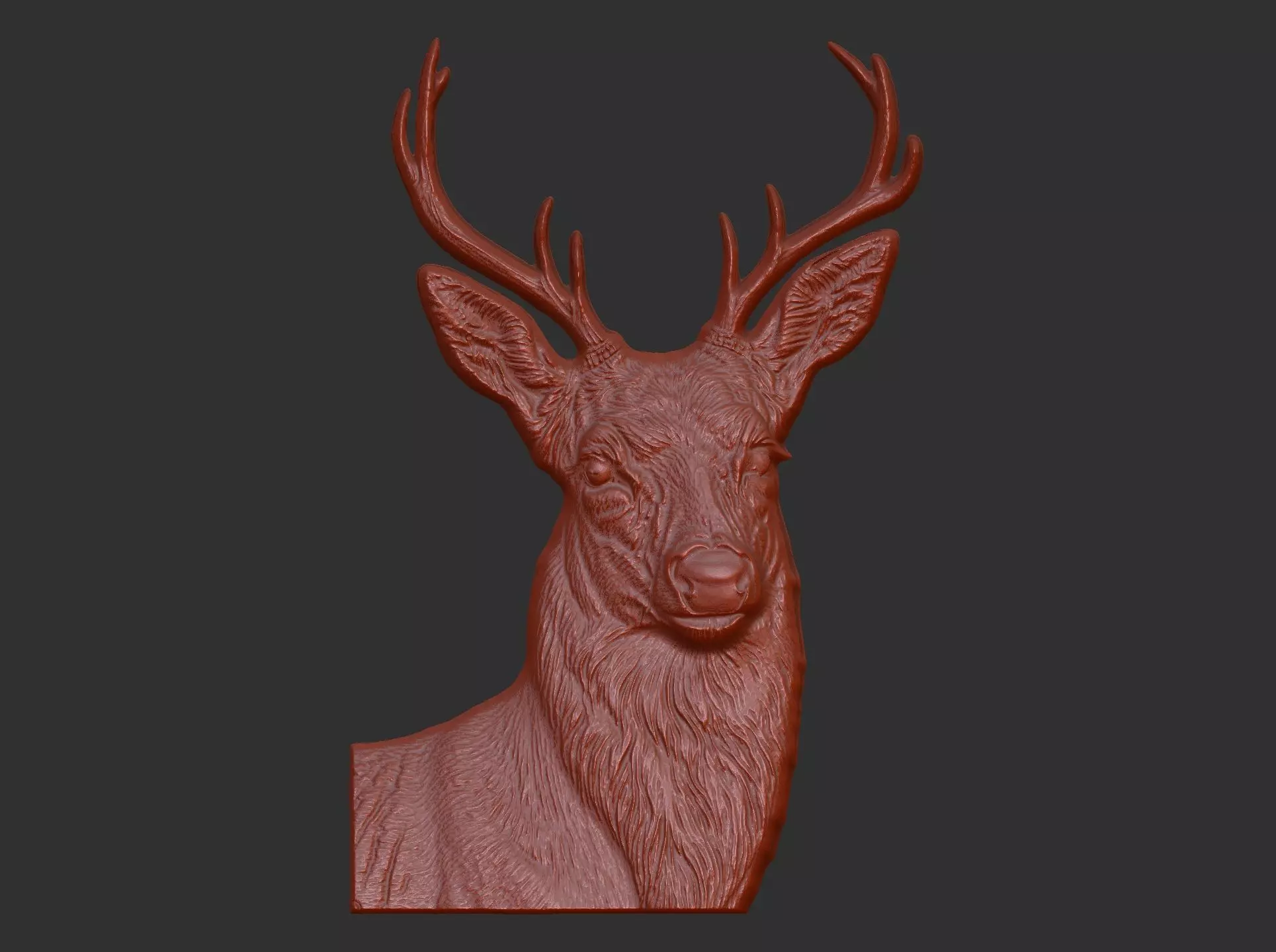 deer cnc model 3D print model_0