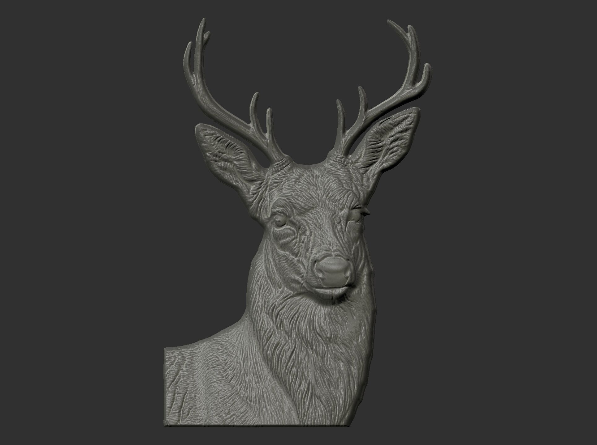 deer cnc model 3D print model_4