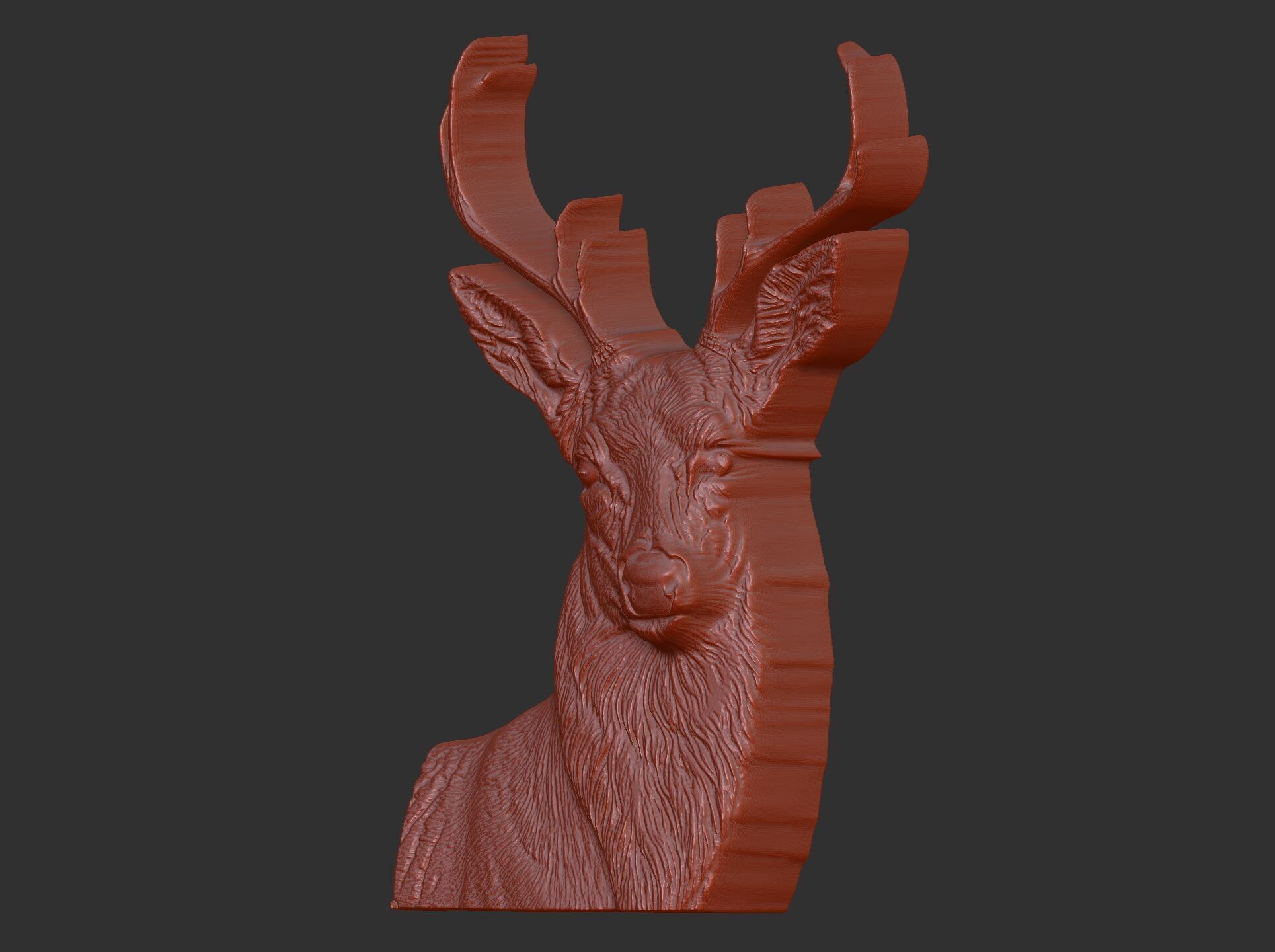 deer cnc model 3D print model_2