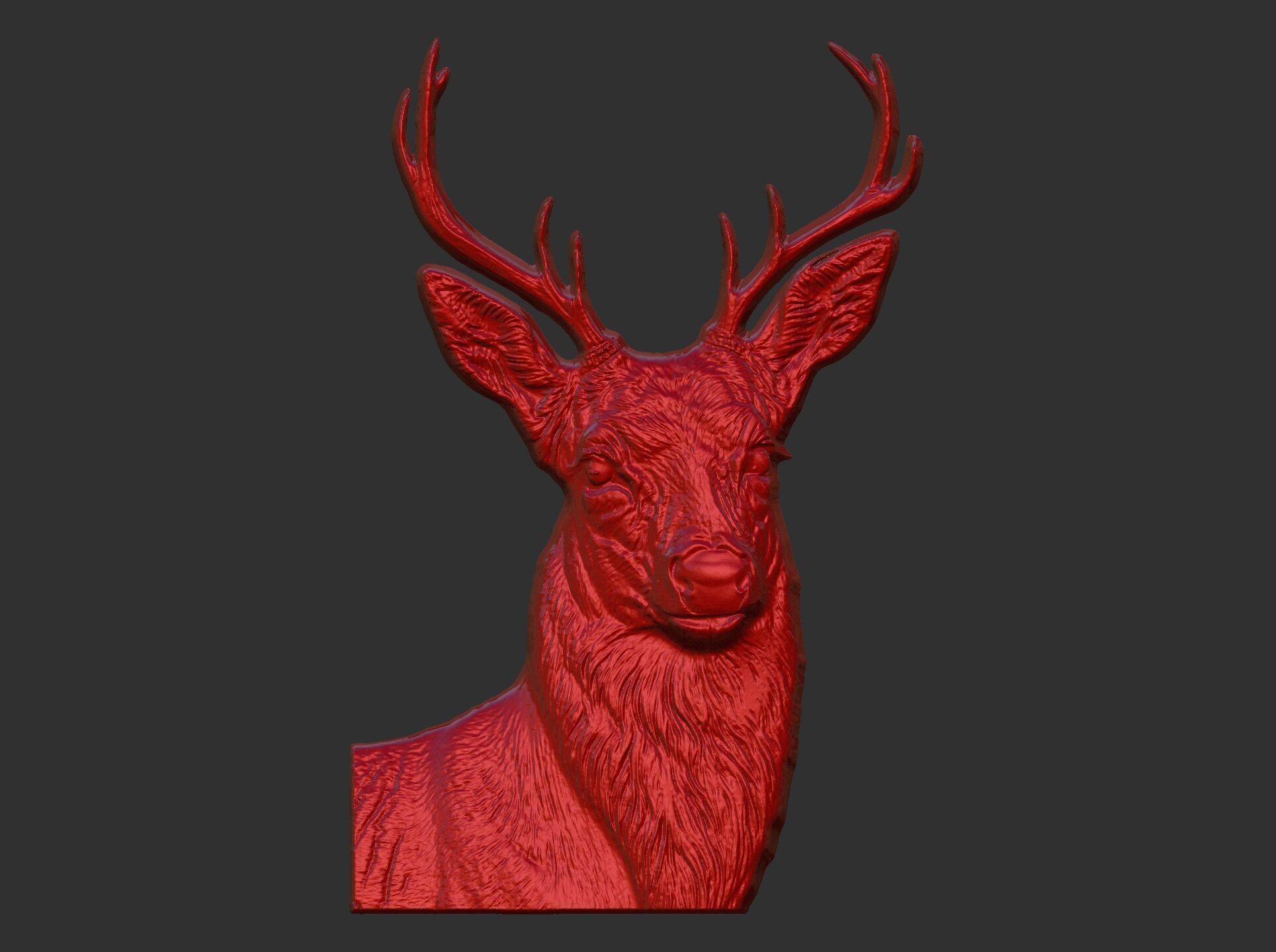 deer cnc model 3D print model_15