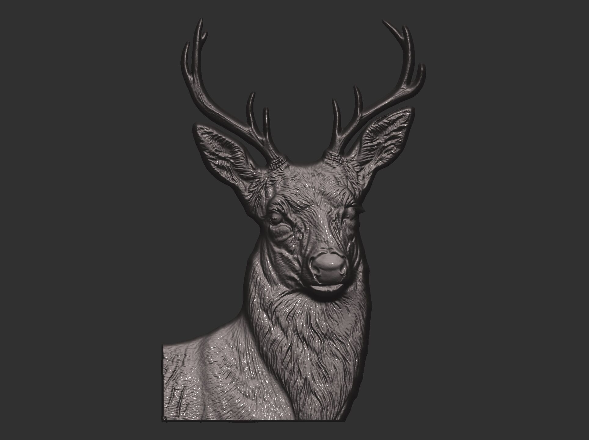 deer cnc model 3D print model_10