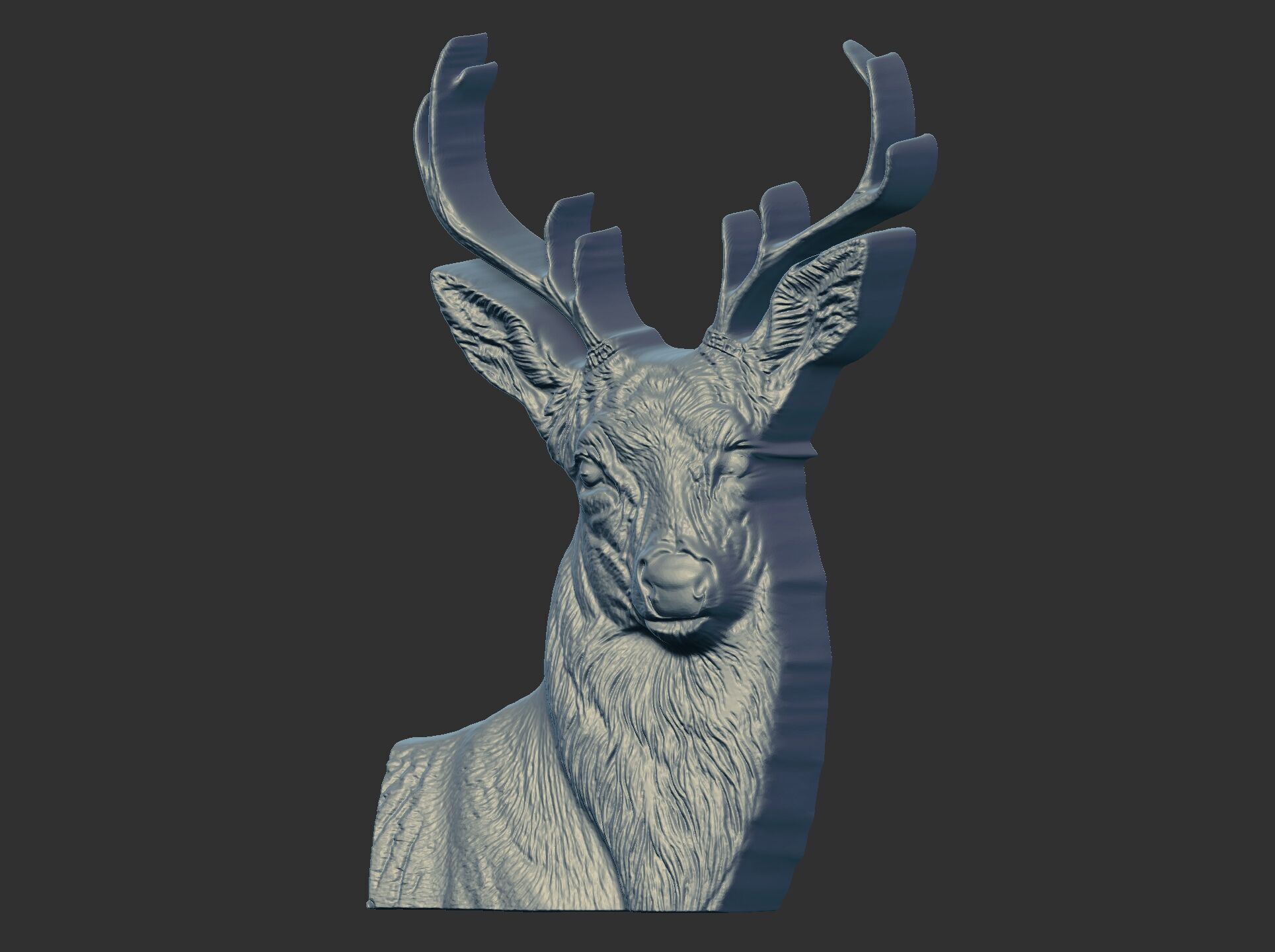deer cnc model 3D print model_7