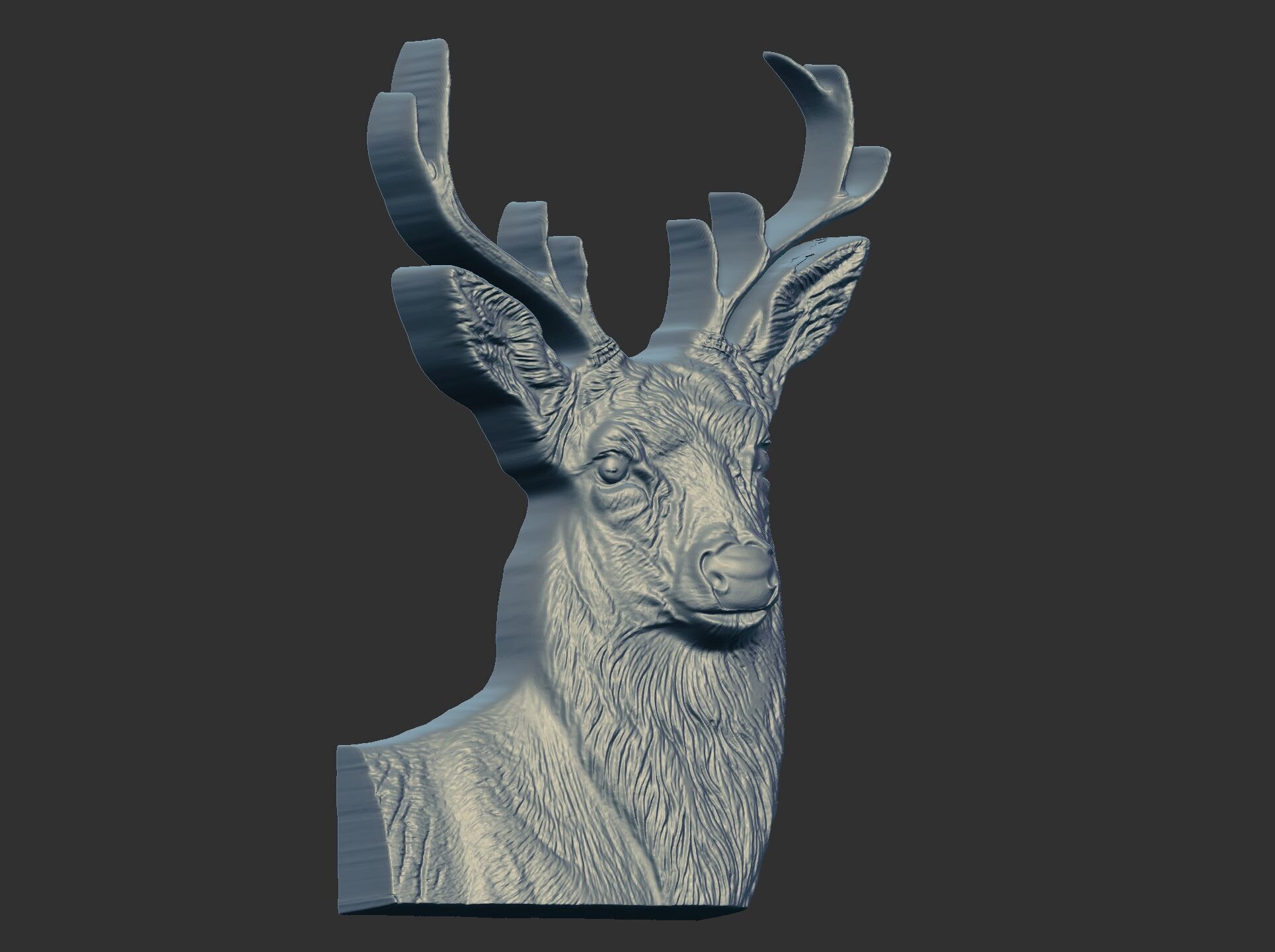 deer cnc model 3D print model_5
