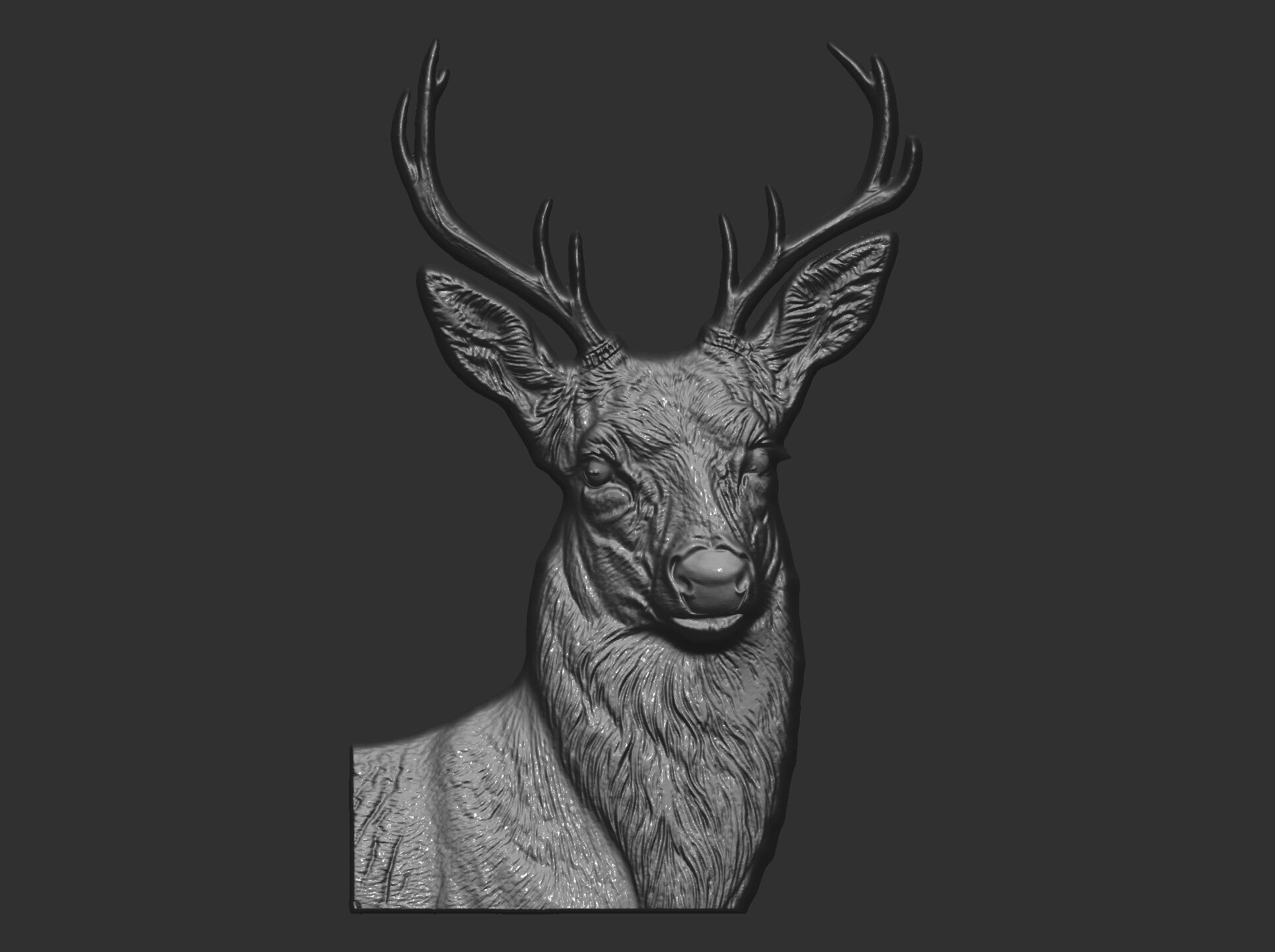 deer cnc model 3D print model_11