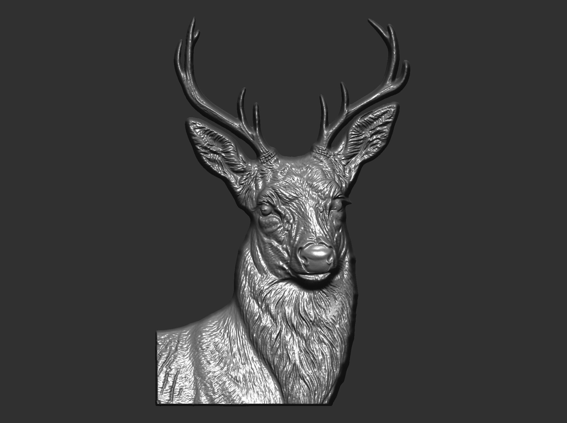 deer cnc model 3D print model_12