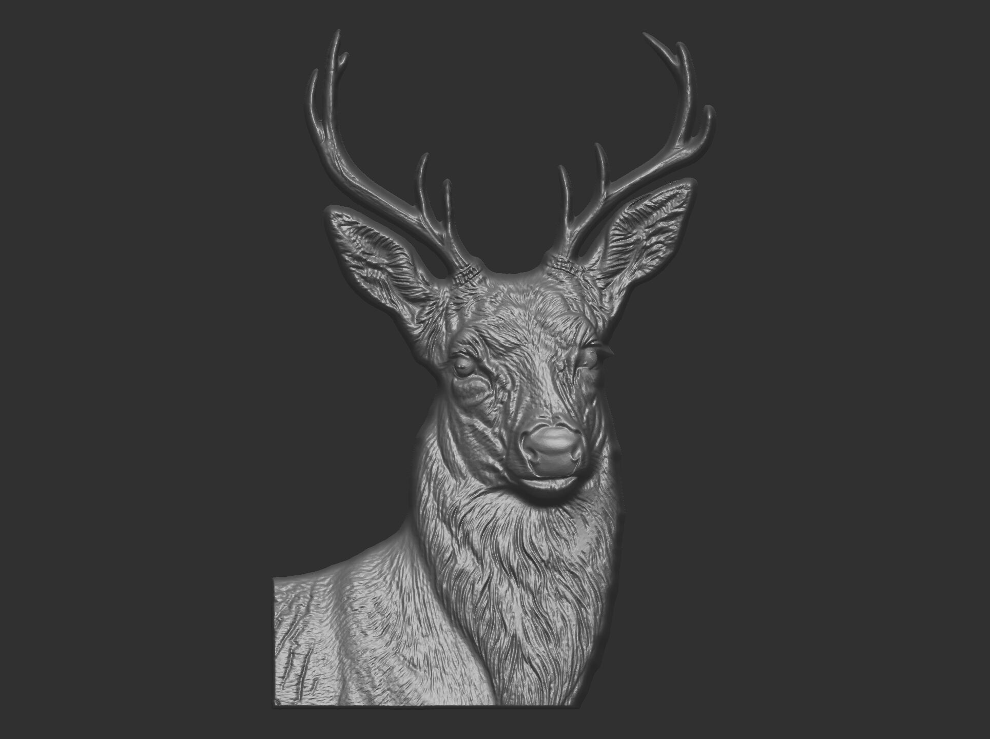 deer cnc model 3D print model_13