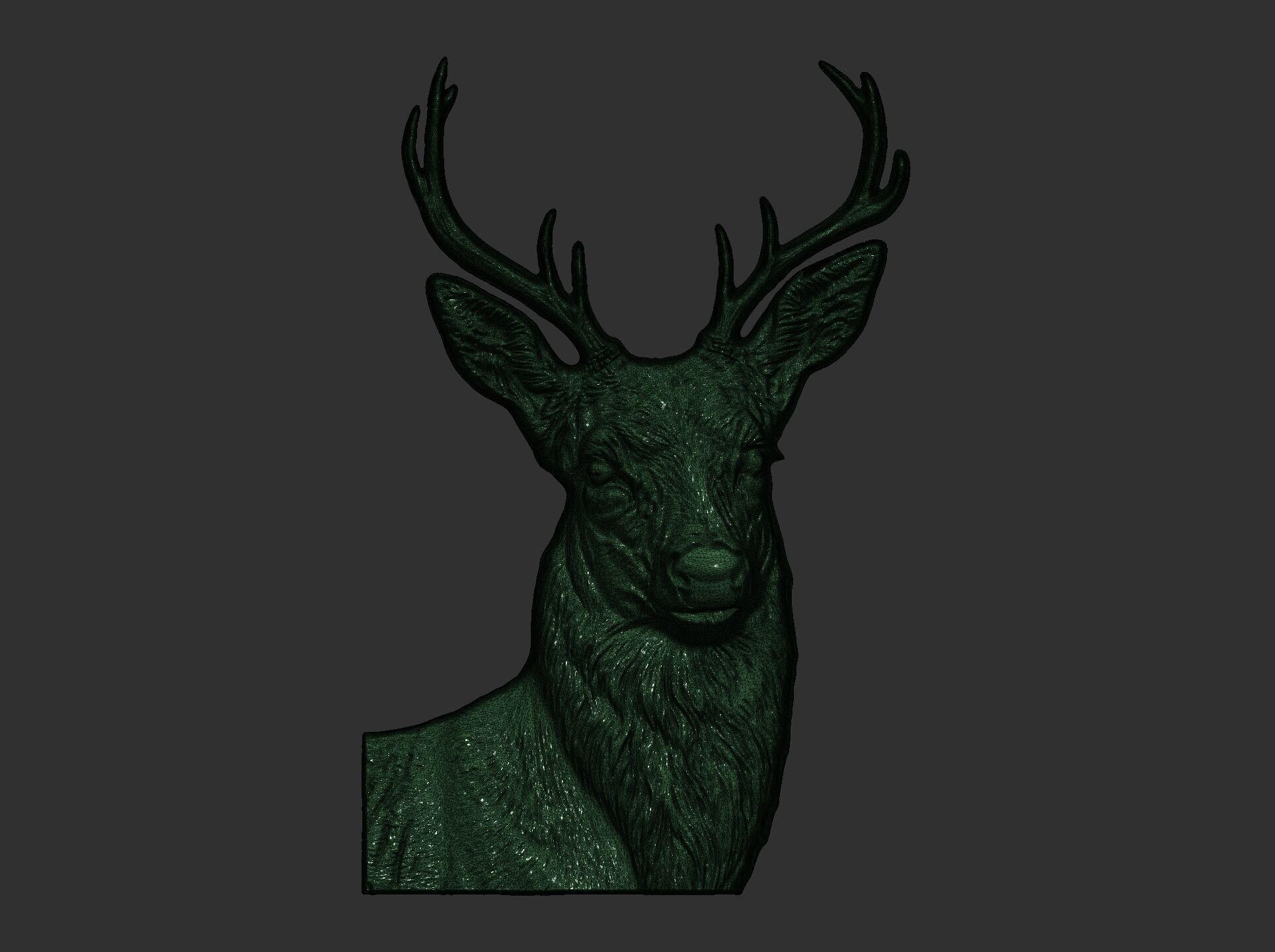 deer cnc model 3D print model_9
