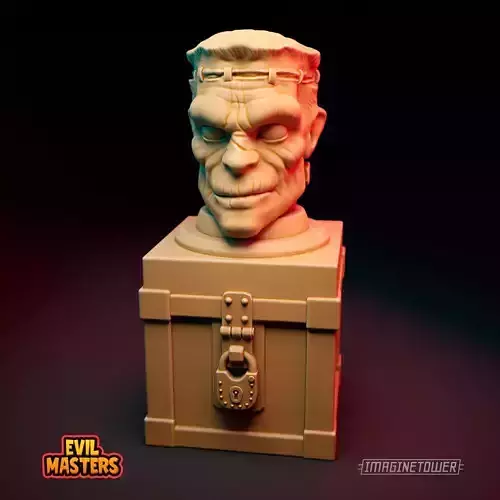 Frankenstein Box Netsuke Doll