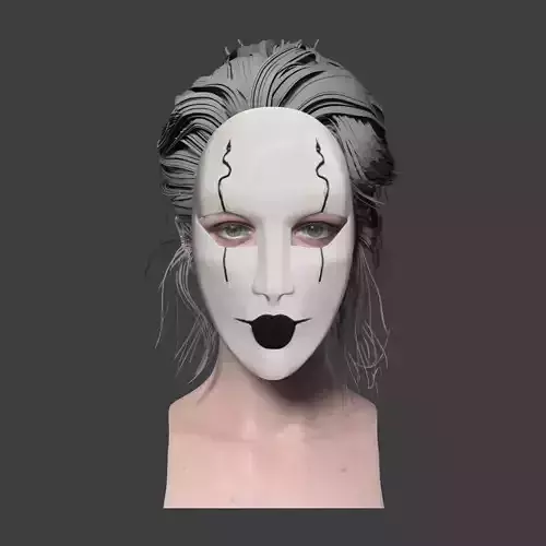 Pierrot Mask