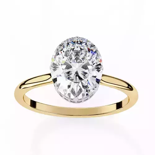 Mono Solitaire Diamond Ring 360 animation renders 3dm stl 