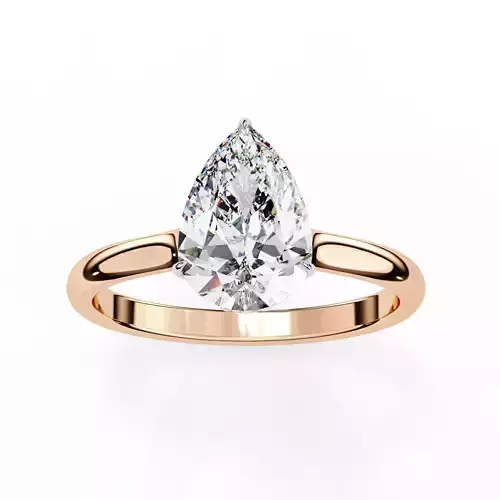 Mono Solitaire Diamond Ring 360 animation renders 3dm stl 